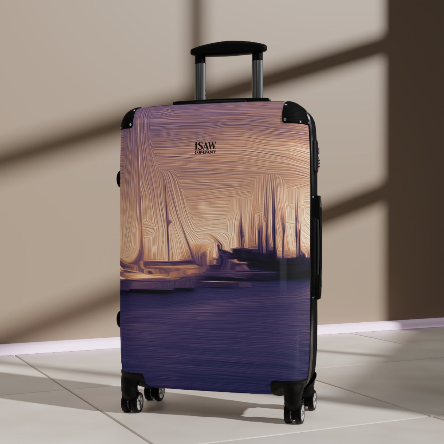 The Sleeping Yachts (at Sunset) - Hard - Shell Suitcase - iSAW Company