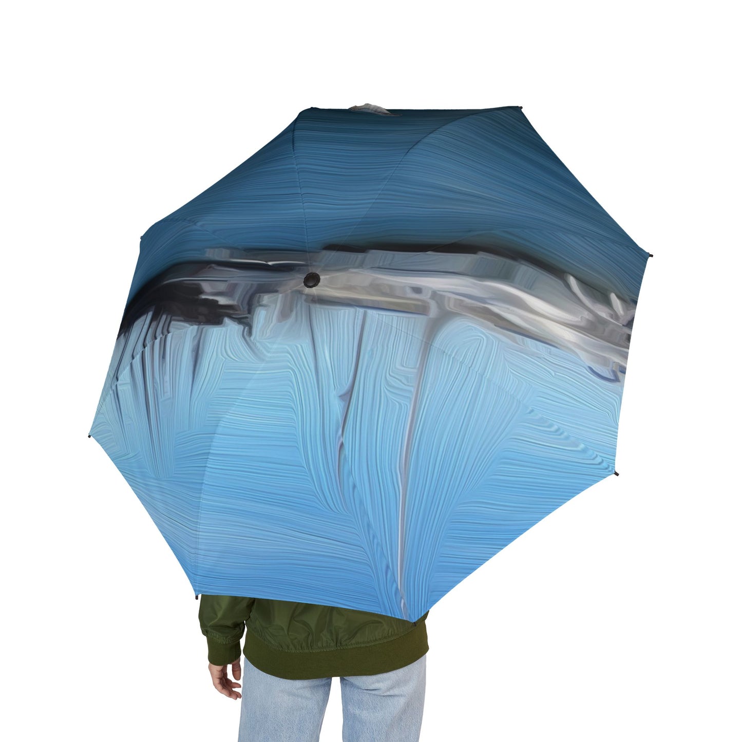 The Sleeping Yachts (at Morning) - Windproof Umbrella - iSAW Company