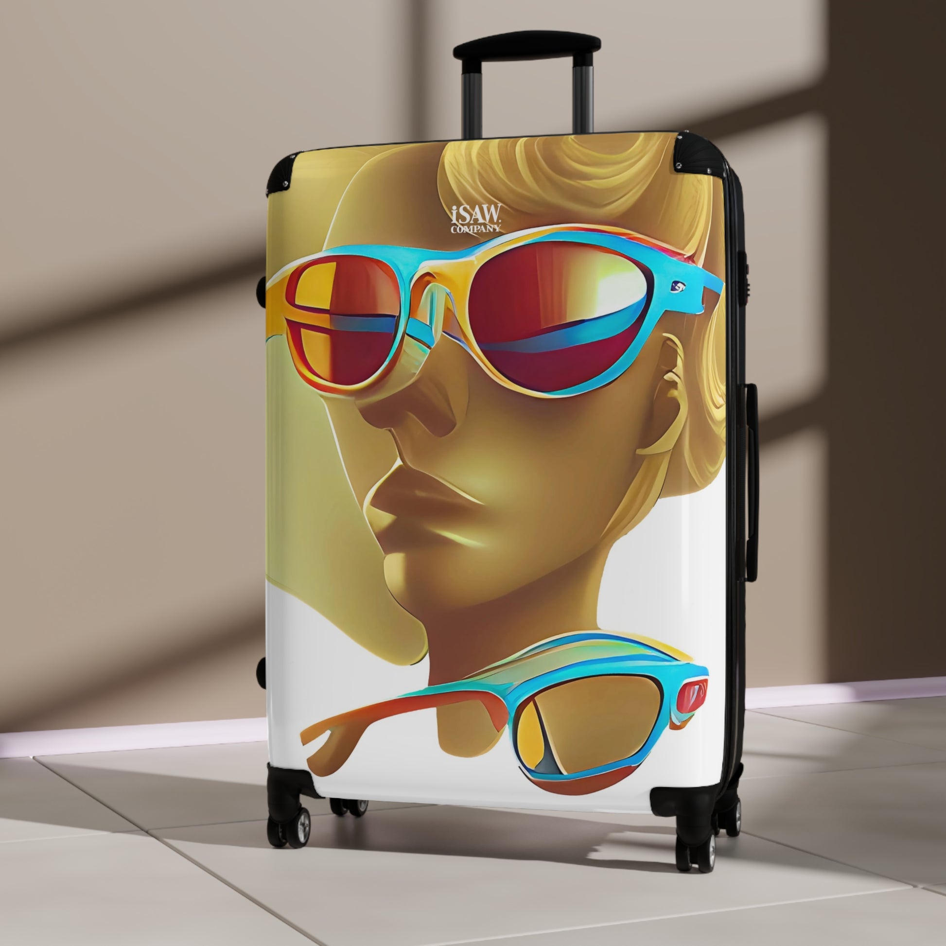 Retro Cool White - Hard - Shell Suitcase - iSAW Company