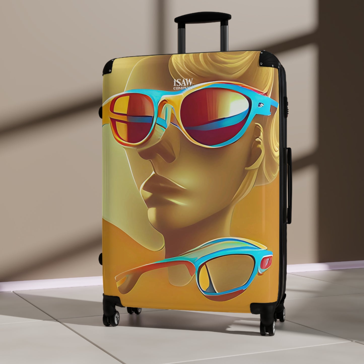 Retro Cool Orange - Hard - Shell Suitcase - iSAW Company