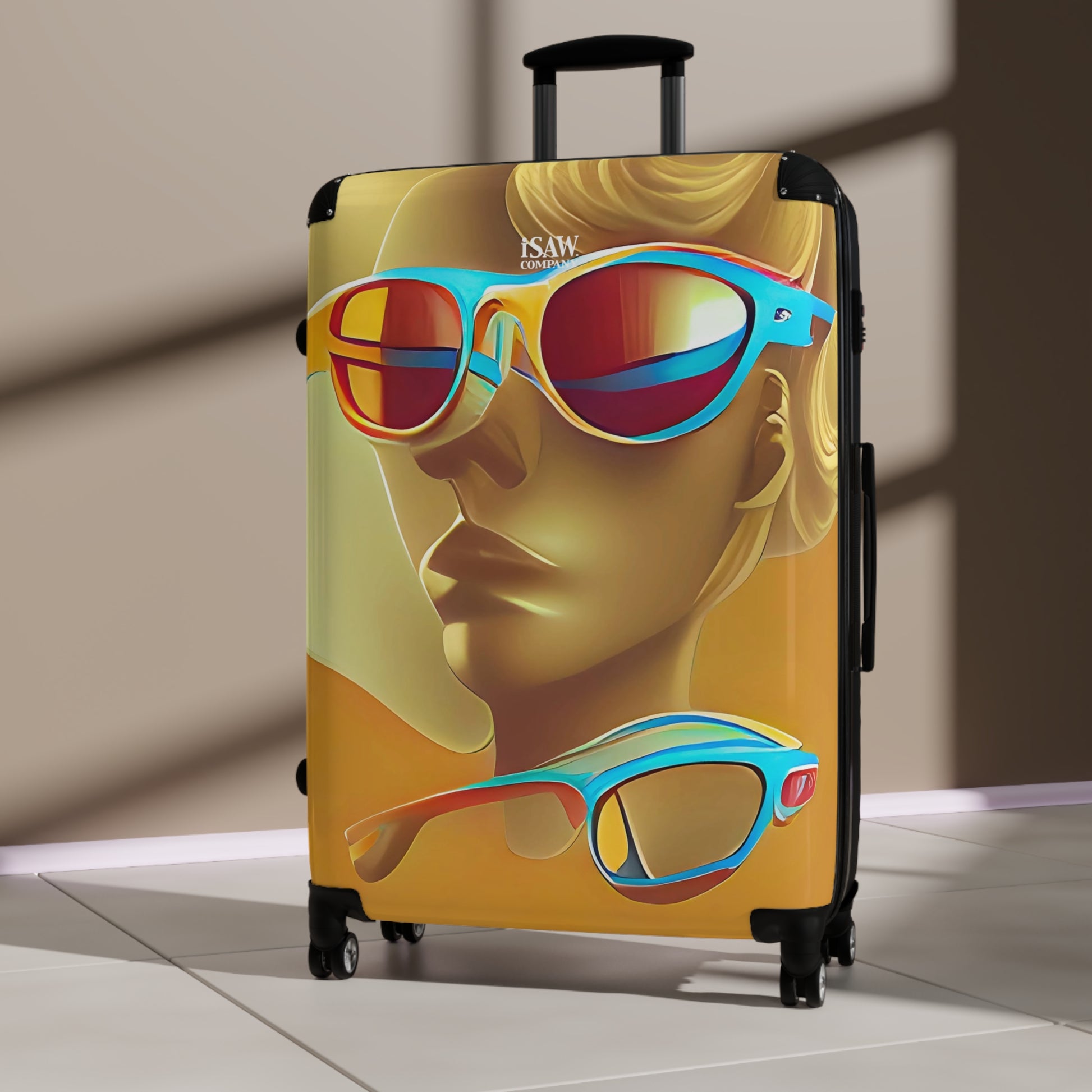 Retro Cool Orange - Hard - Shell Suitcase - iSAW Company
