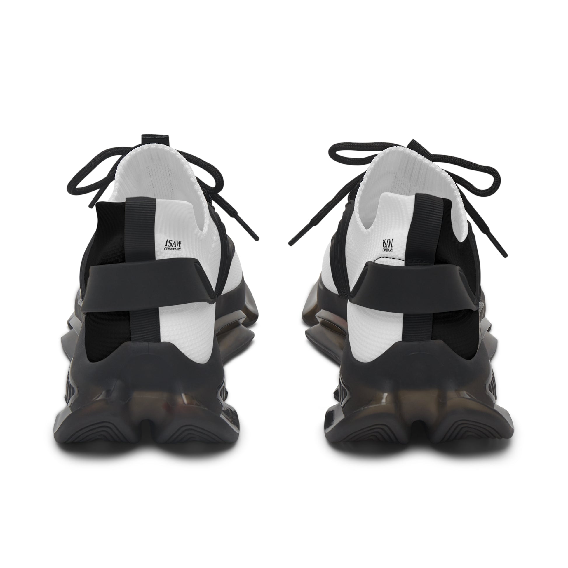 Half Black Half White - Womens Mesh Street Sneakers - iSAW Company