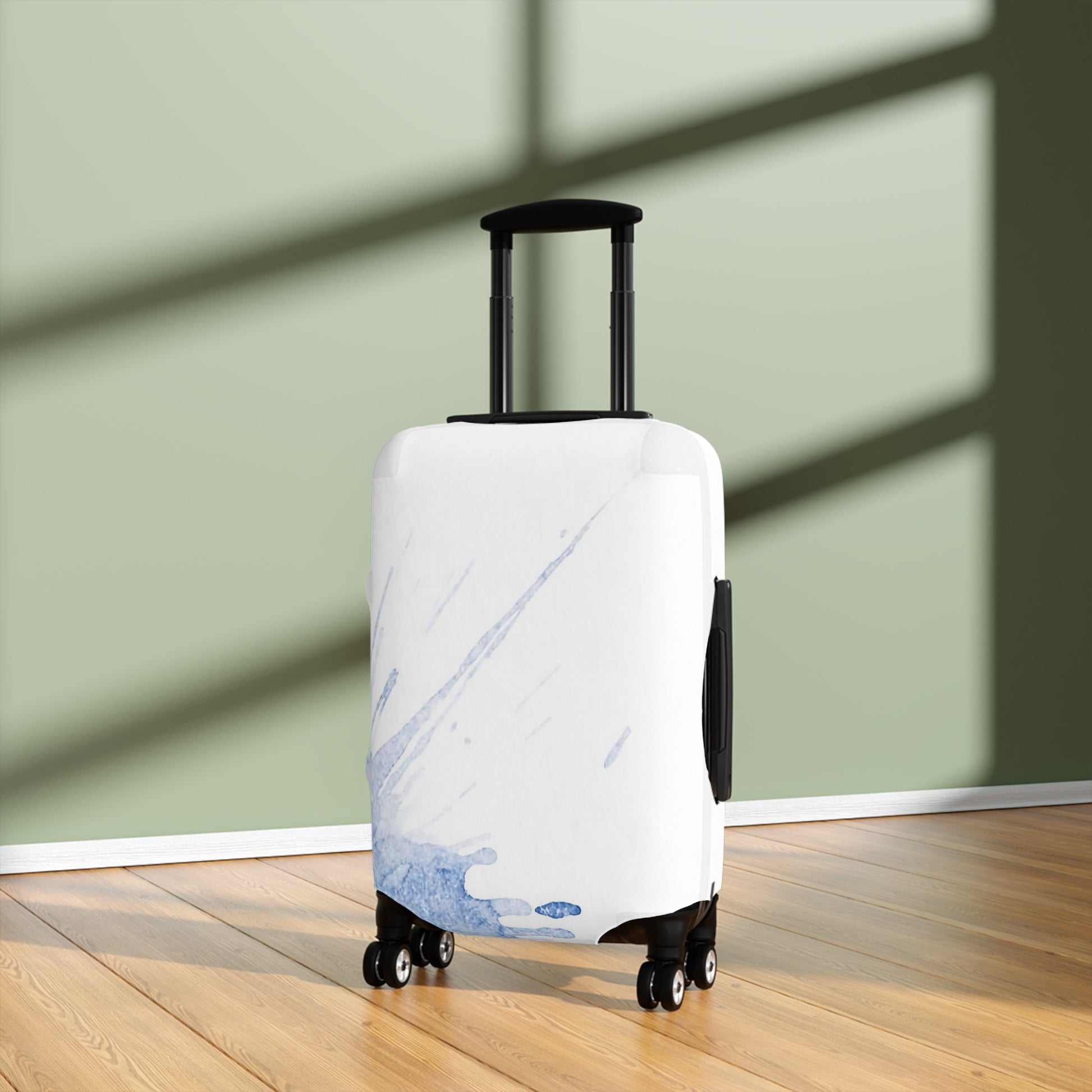 Watercolour Blue Splash – Protective Suitcase Cover - iSAW Company