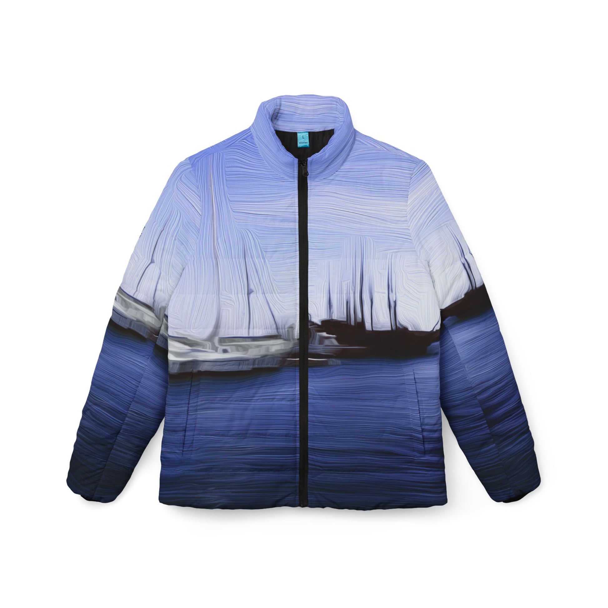 The Sleeping Yachts (at Afternoon) - Womens Puffer Jacket - iSAW Company