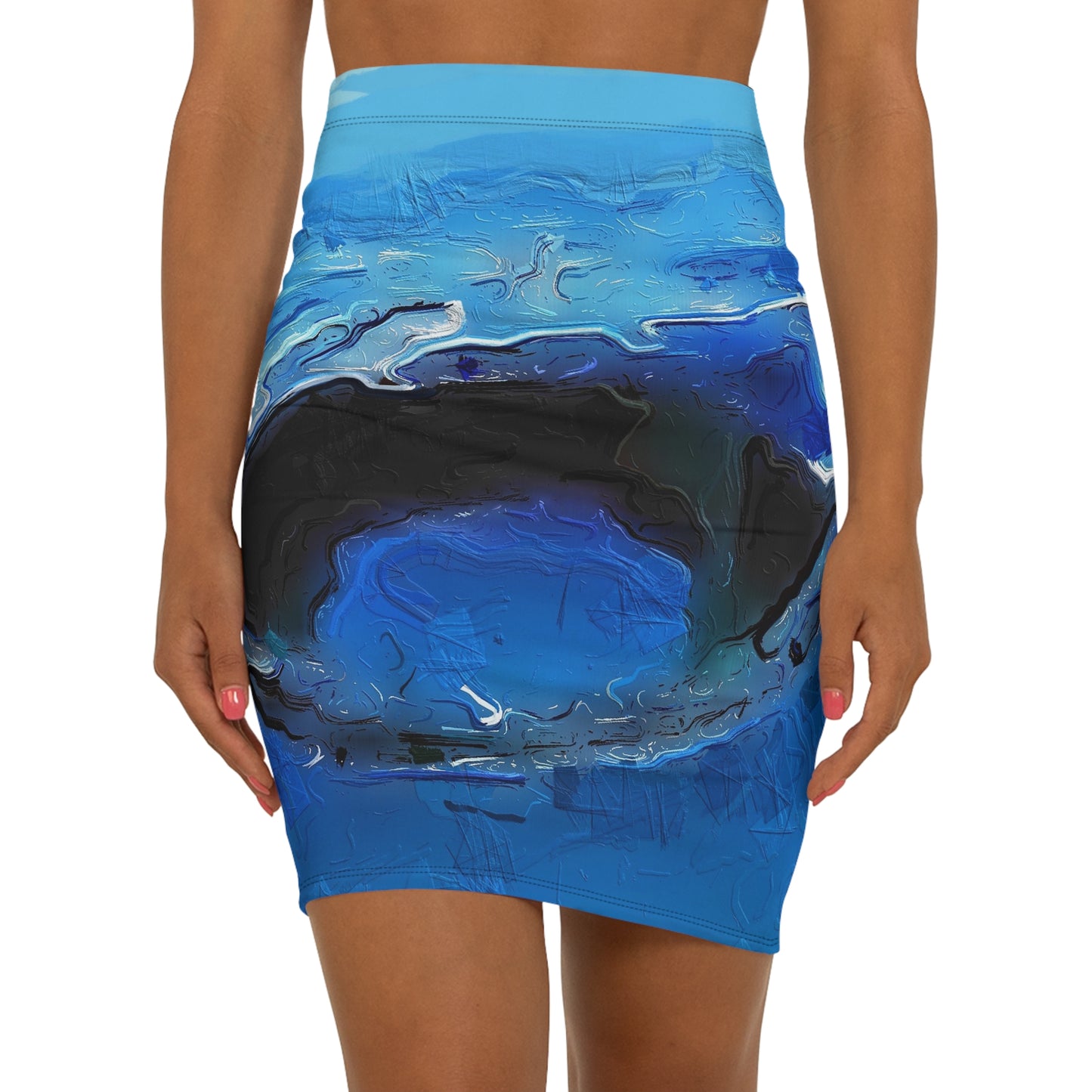 A Drop In The Ocean - Womens Pencil Skirt - iSAW Company
