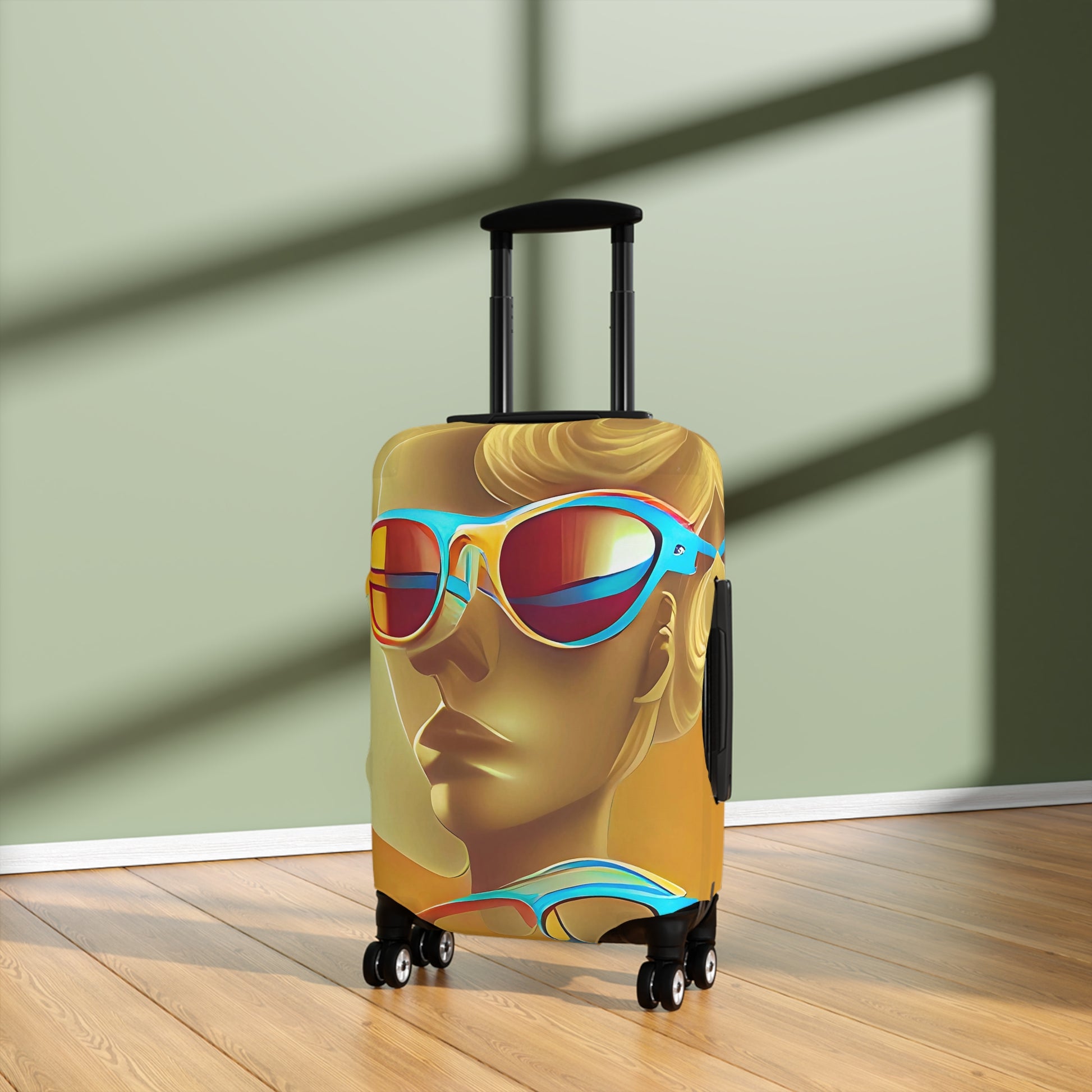 Retro Cool Orange – Protective Suitcase Cover - iSAW Company