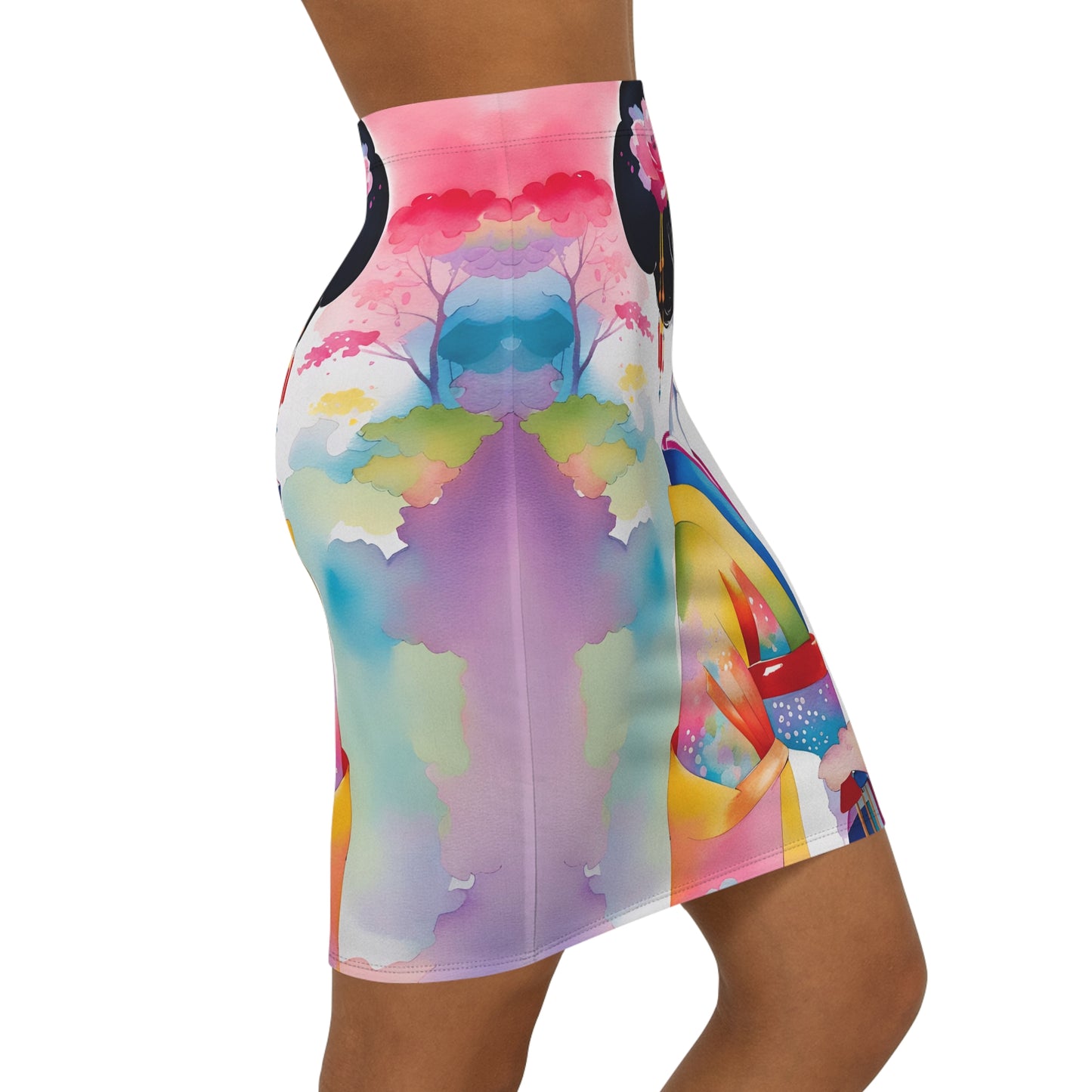 Geisha Girl - Womens Pencil Skirt - iSAW Company