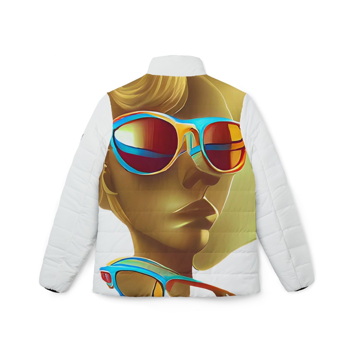 Retro Cool White - Womens Puffer Jacket - iSAW Company