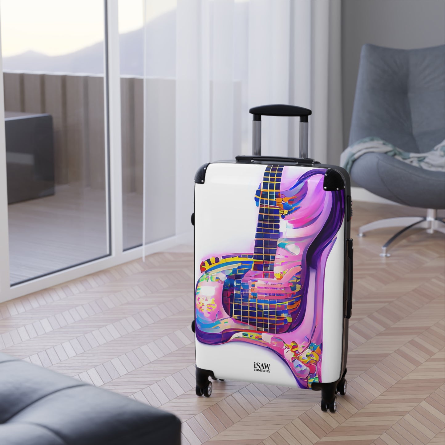 Hippie Guitar - Hard - Shell Suitcase - iSAW Company