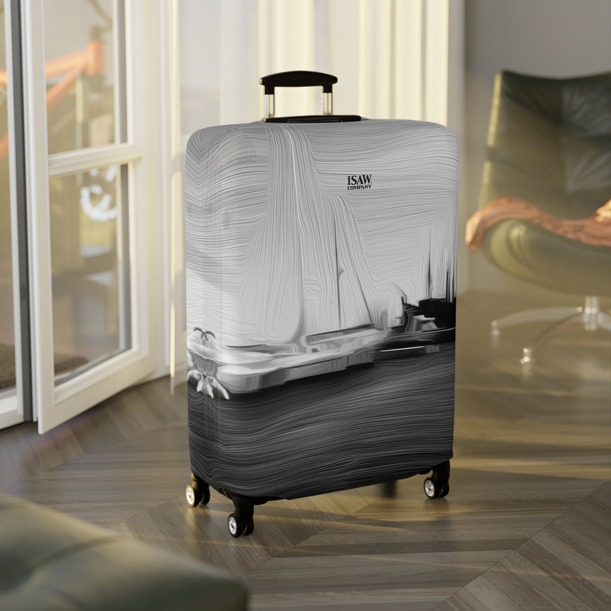 The Sleeping Yachts (at Night) – Protective Suitcase Cover - iSAW Company