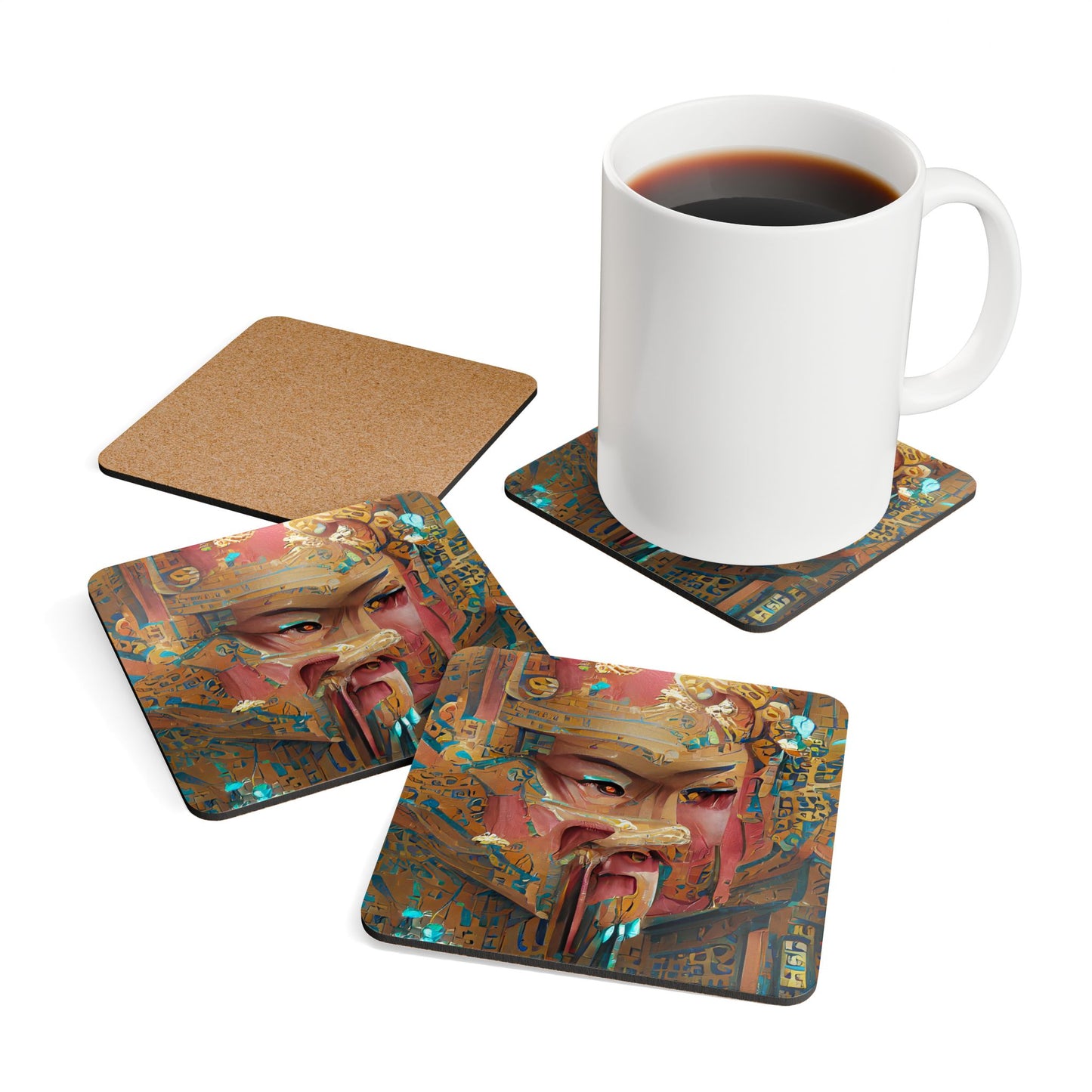 Huángdì - Cork Back Coaster Set - iSAW Company