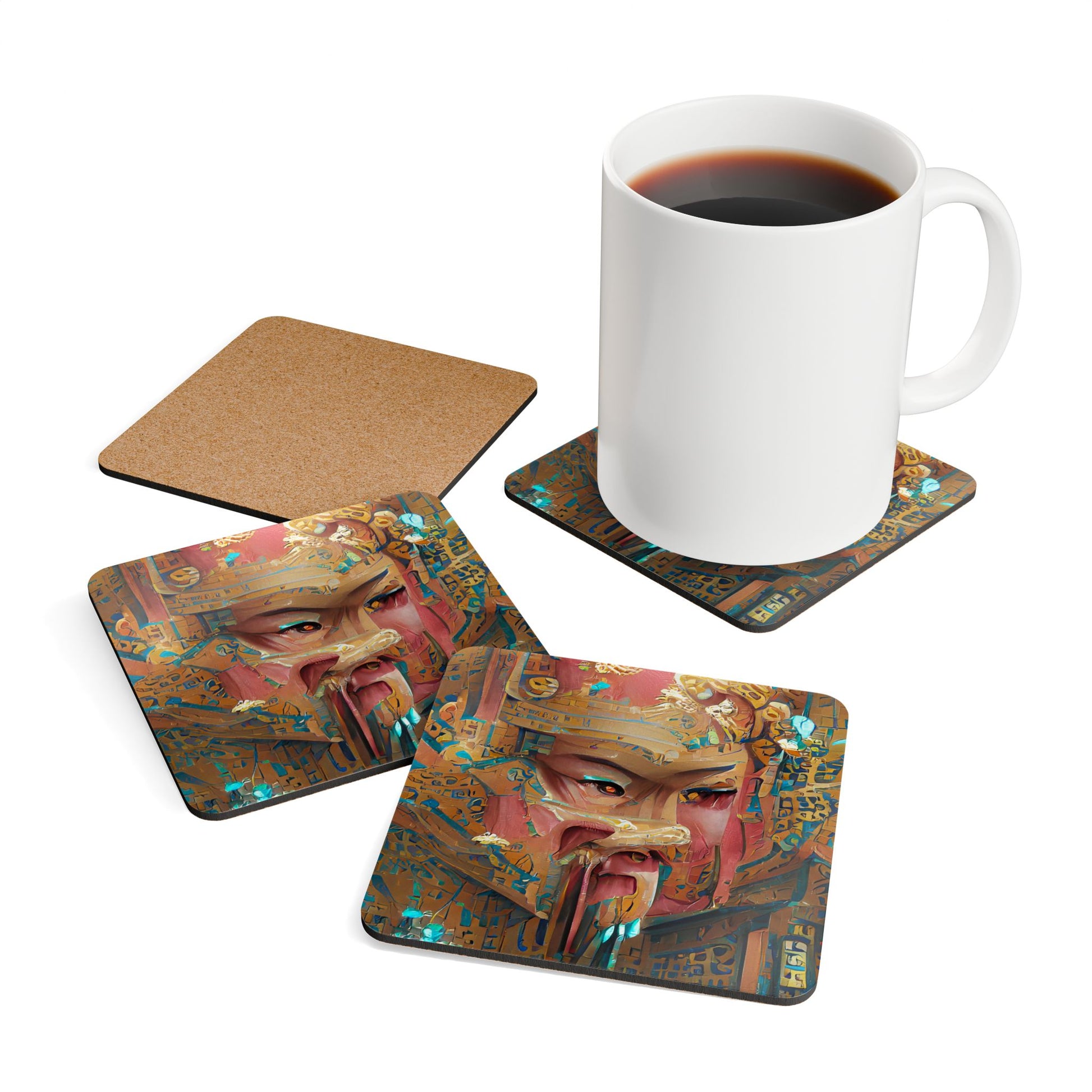 Huángdì - Cork Back Coaster Set - iSAW Company