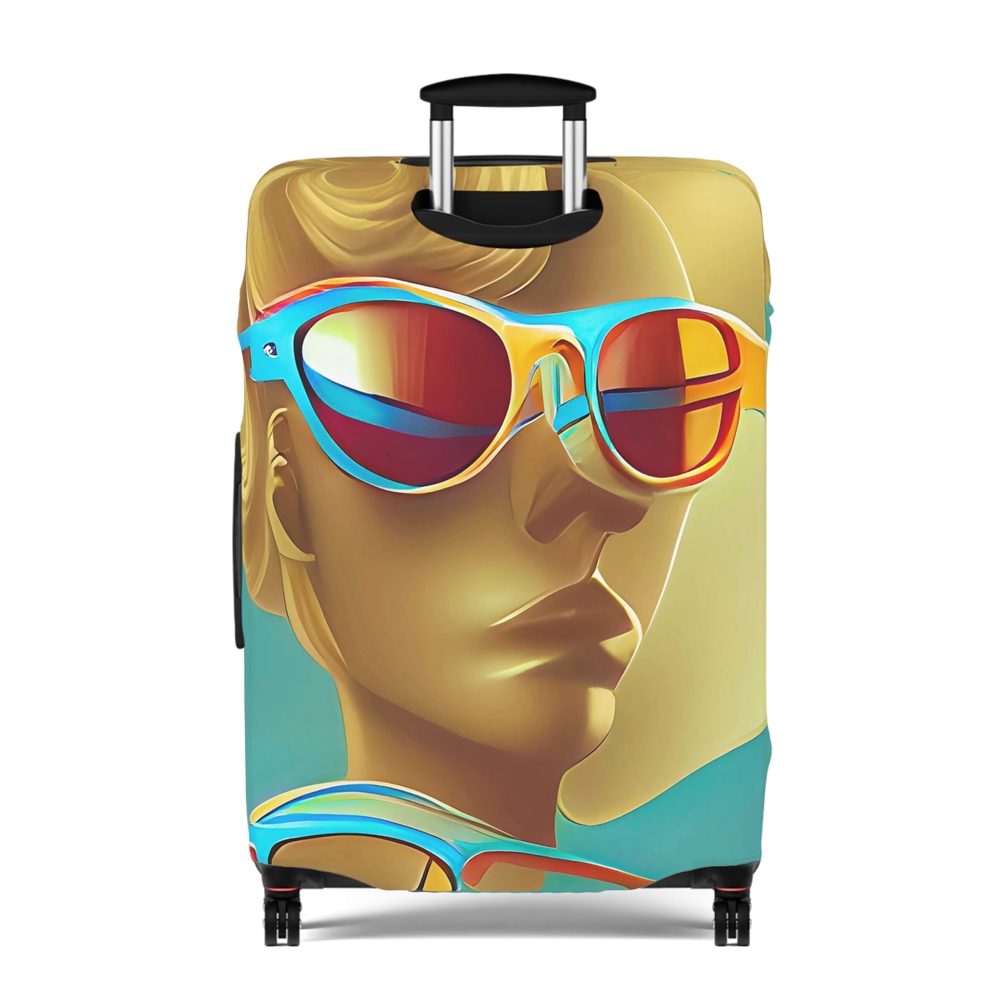 Retro Cool Blue – Protective Suitcase Cover - iSAW Company