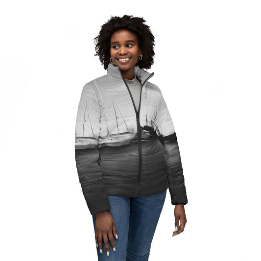 The Sleeping Yachts (at Night) - Womens Puffer Jacket - iSAW Company