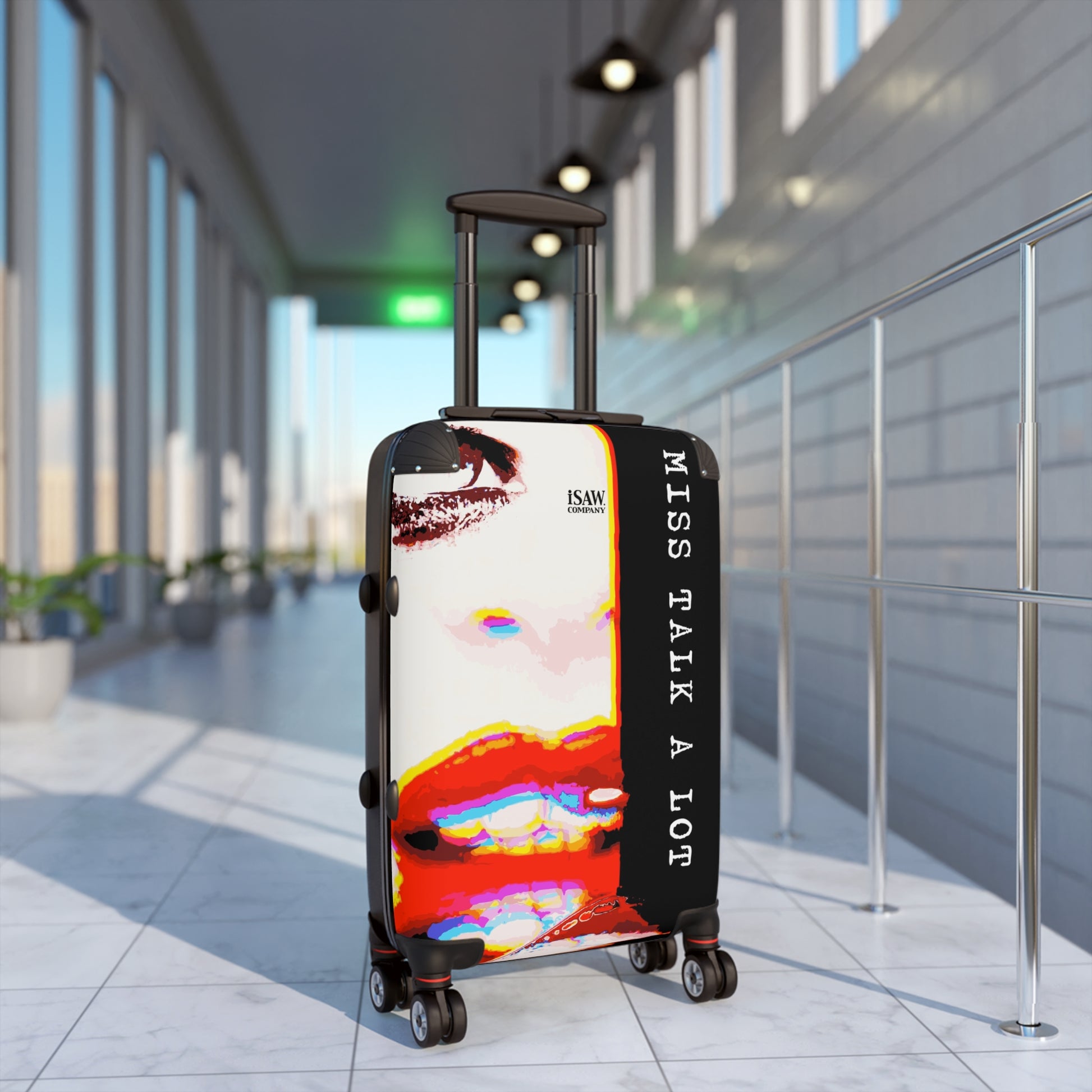 Miss Talk A Lot - Hard - Shell Suitcase - iSAW Company