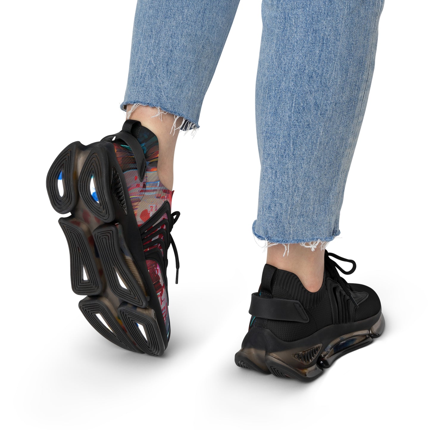 Half Black Half Báijiǔ - Womens Street Sneakers - iSAW Company