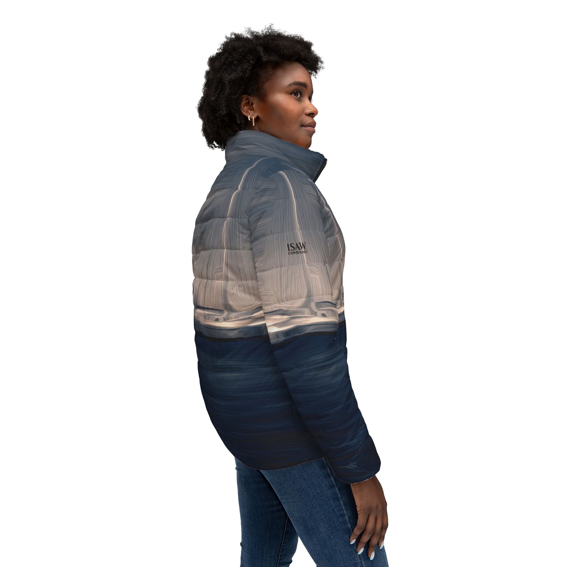 The Sleeping Yachts (at Sunrise) - Womens Puffer Jacket - iSAW Company