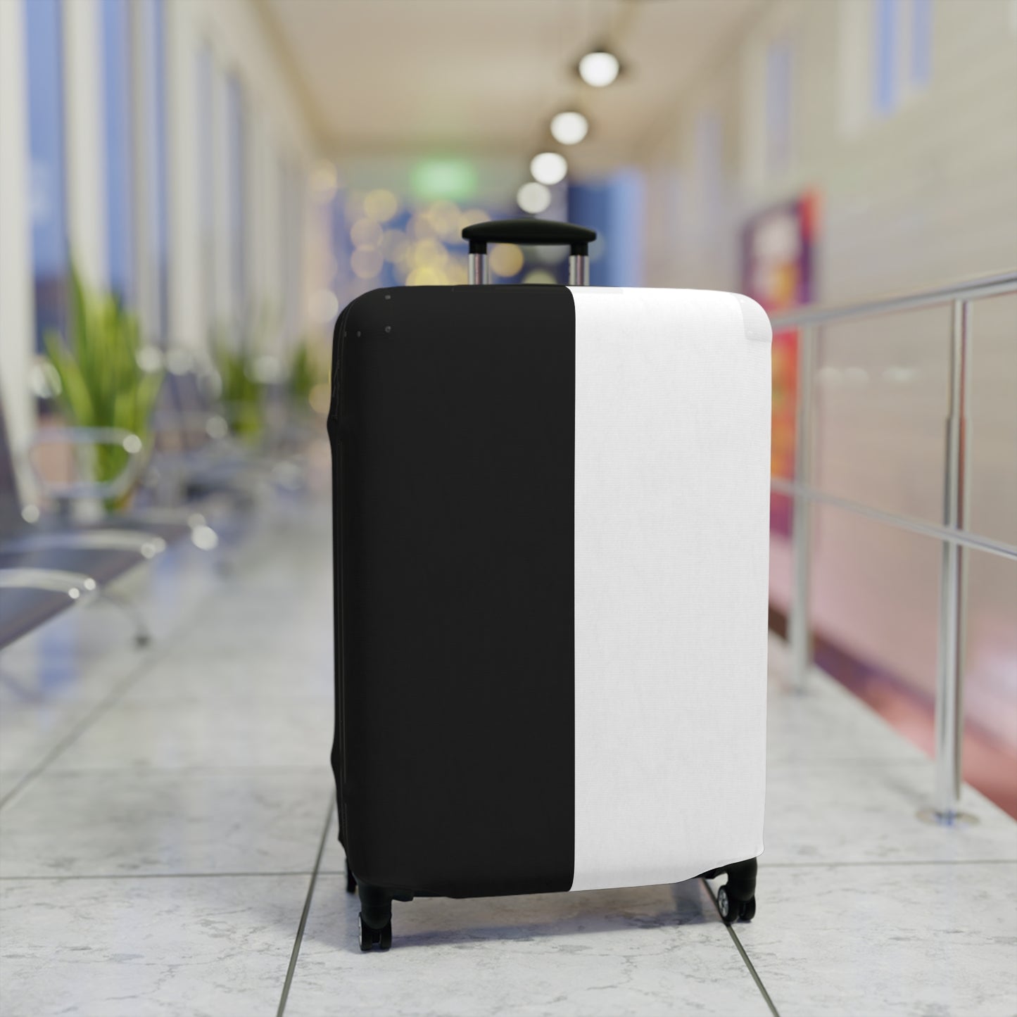 Half Black Half White – Protective Suitcase Cover - iSAW Company