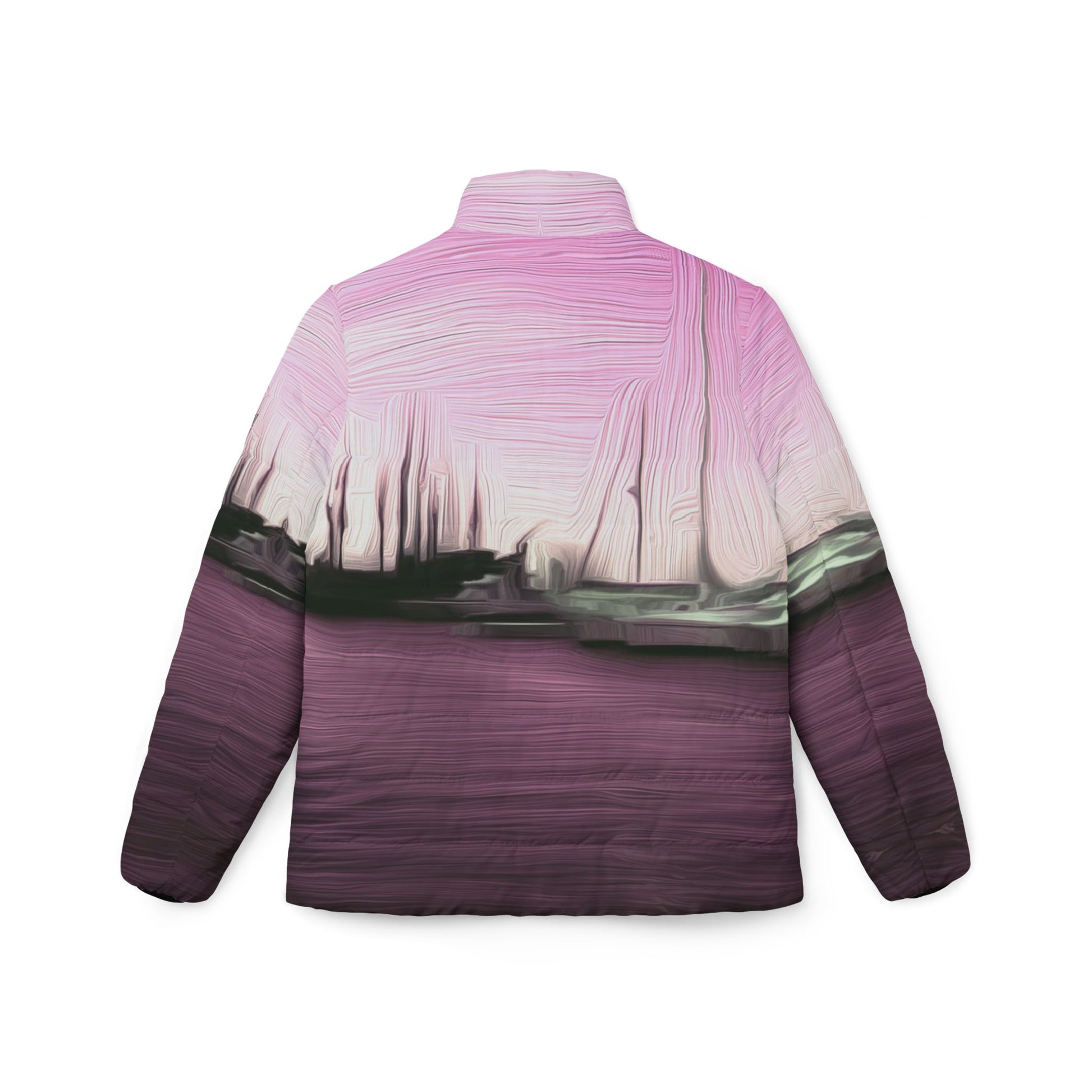 The Sleeping Yachts (at Evening) - Womens Puffer Jacket - iSAW Company