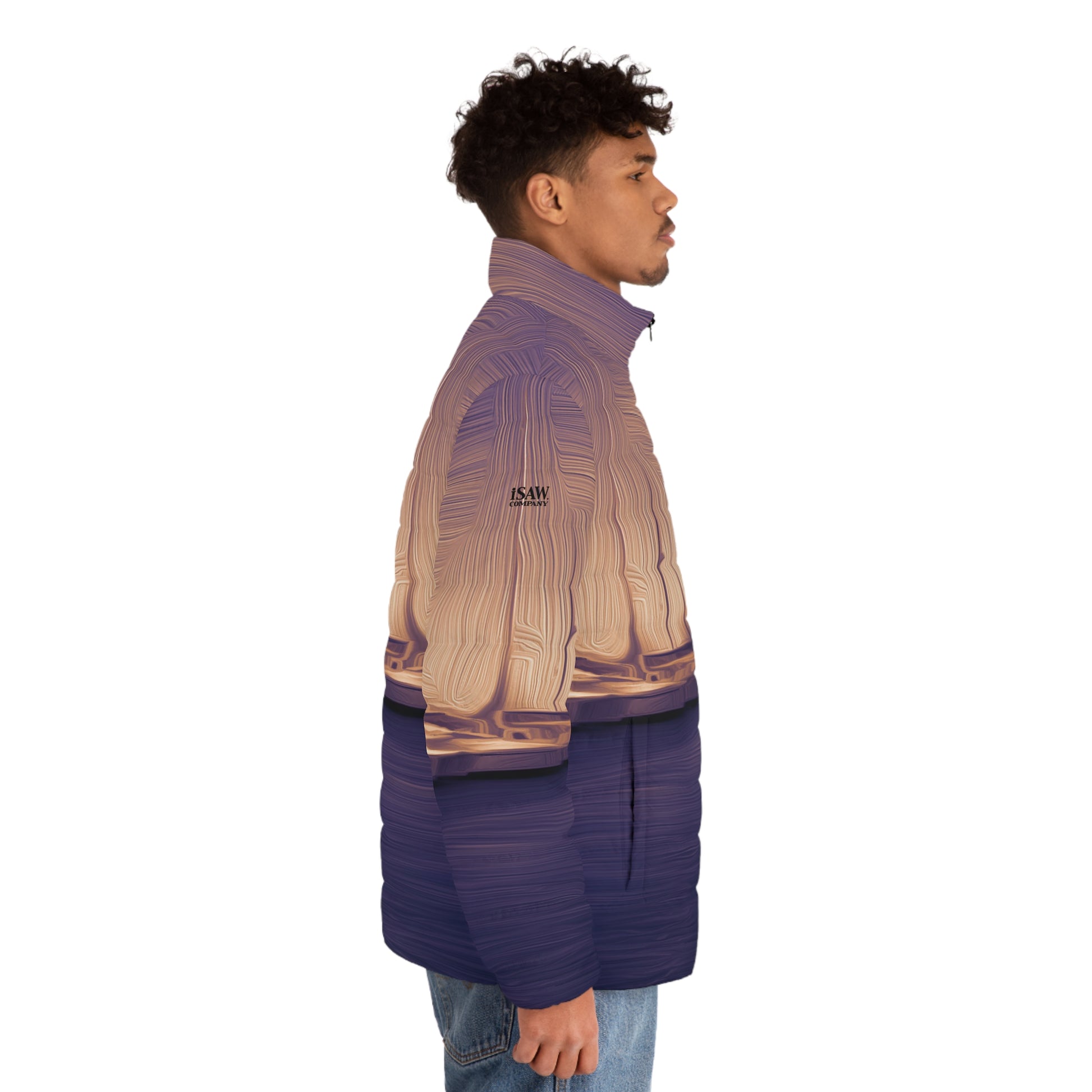 The Sleeping Yachts (at Sunset) - Mens Puffer Jacket - iSAW Company