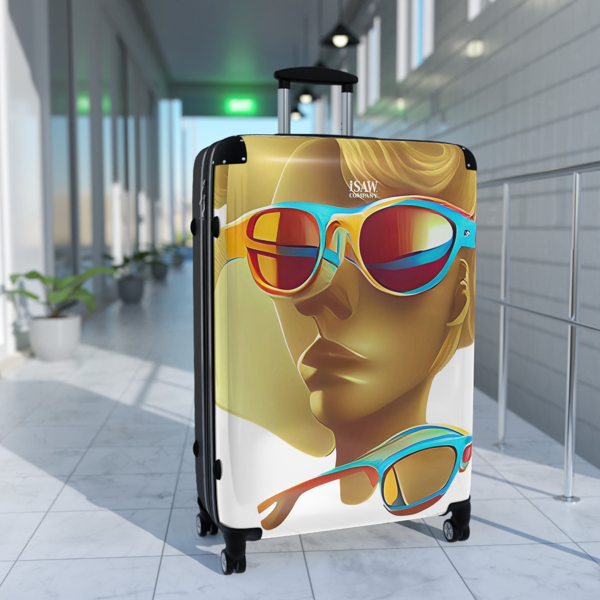 Retro Cool White - Hard - Shell Suitcase - iSAW Company