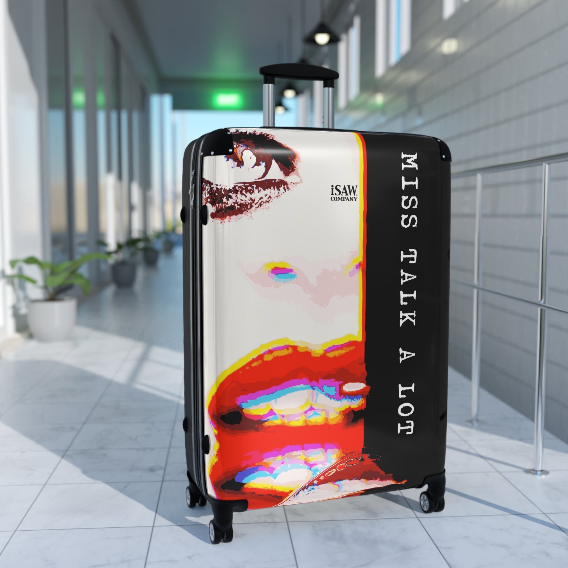 Miss Talk A Lot - Hard - Shell Suitcase - iSAW Company