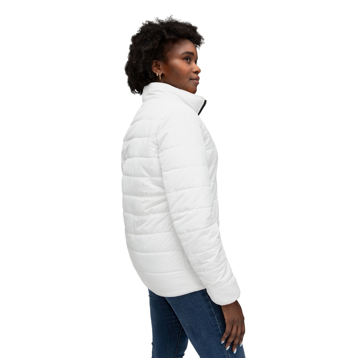 iSAW Womens White Puffer Jacket - iSAW Company