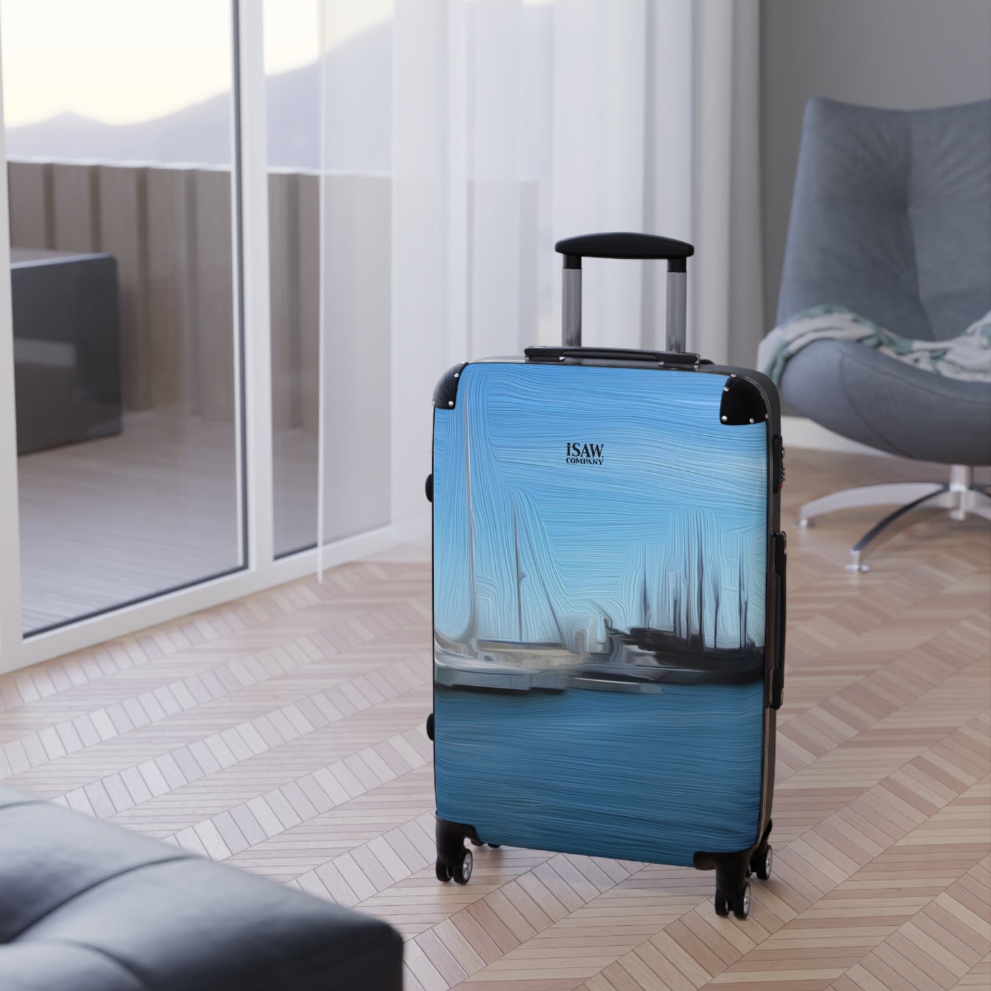 The Sleeping Yachts (at Morning) - Hard - Shell Suitcase - iSAW Company