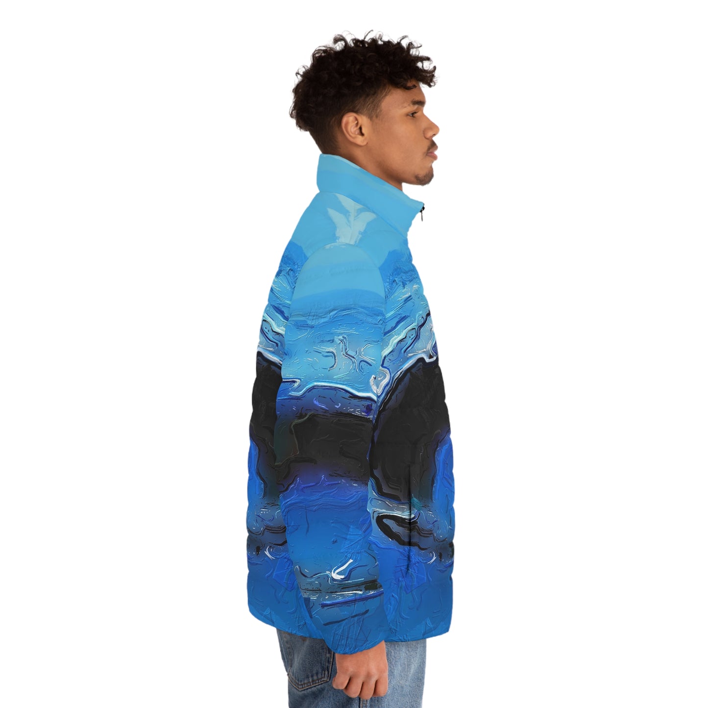 A Drop In The Ocean - Mens Puffer Jacket - iSAW Company