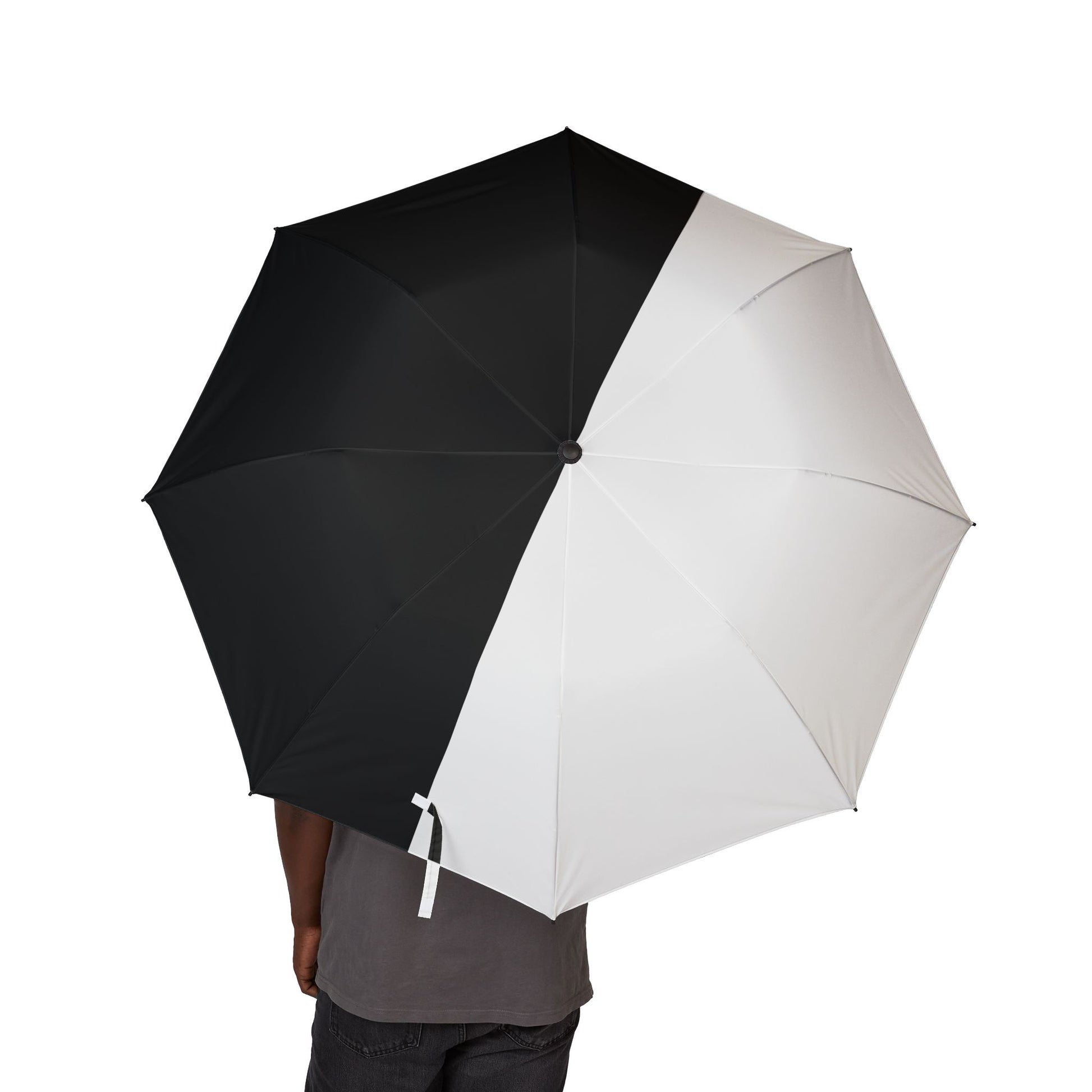 Half Black Half White - Windproof Umbrella - iSAW Company