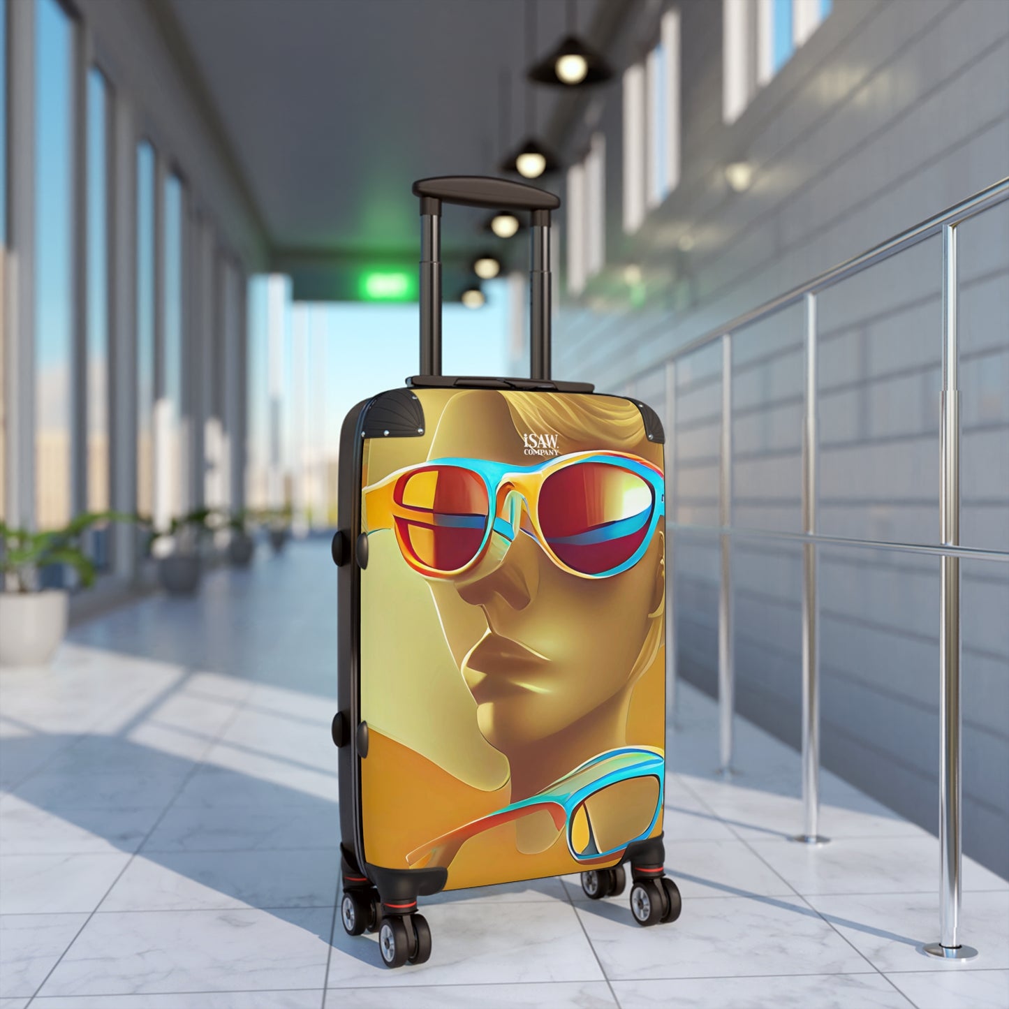 Retro Cool Orange - Hard - Shell Suitcase - iSAW Company