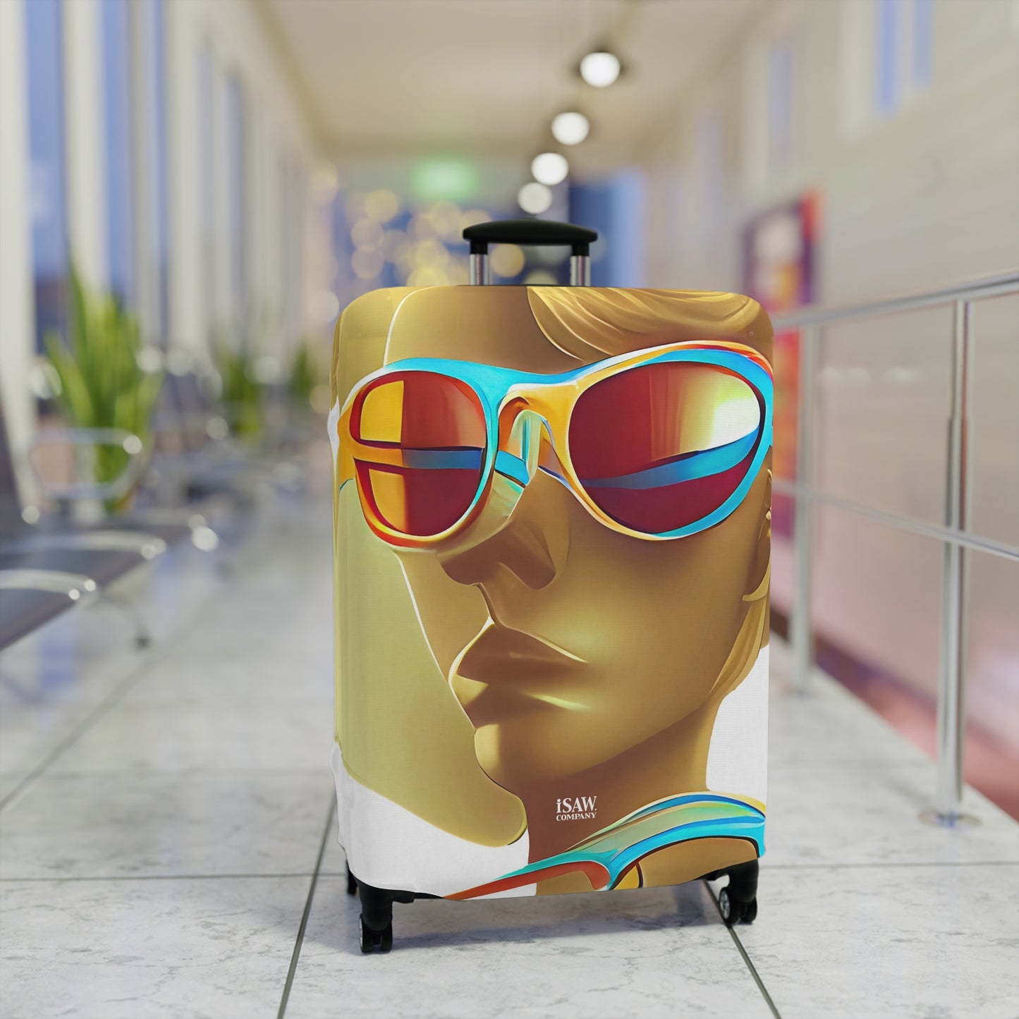 Retro Cool White – Protective Suitcase Cover - iSAW Company