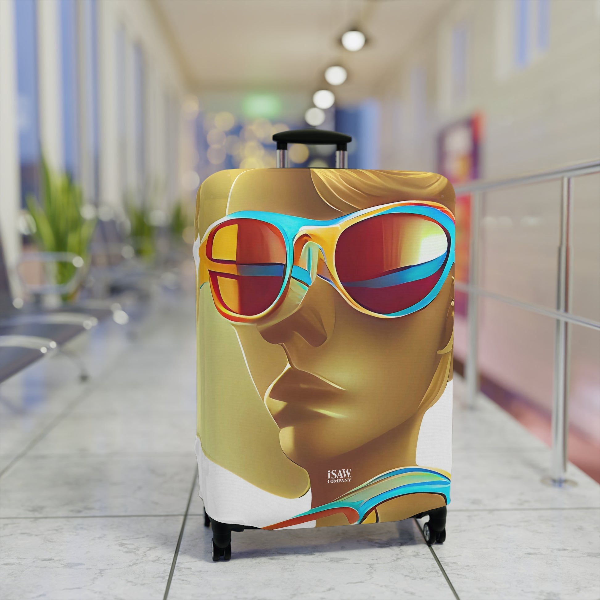 Retro Cool White – Protective Suitcase Cover - iSAW Company