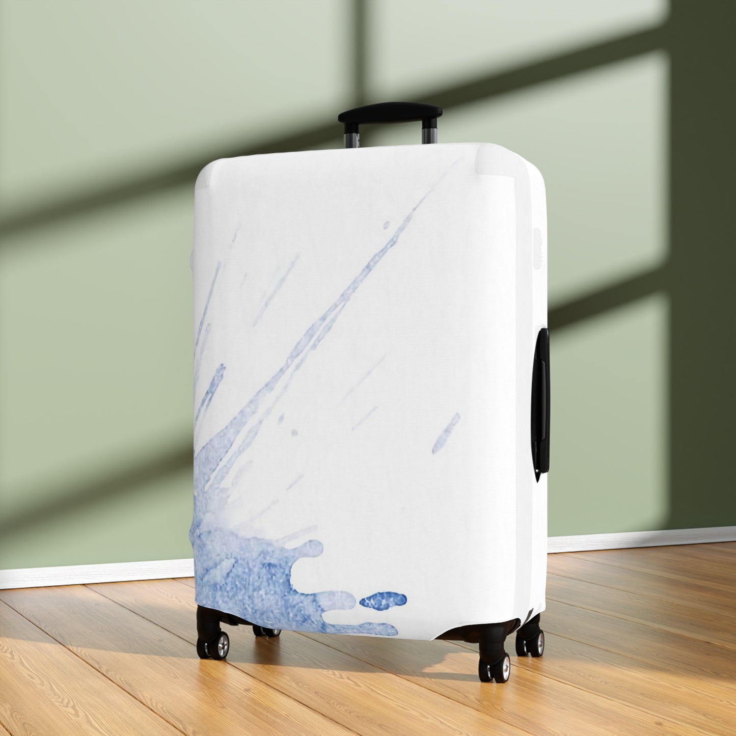 Watercolour Blue Splash – Protective Suitcase Cover - iSAW Company