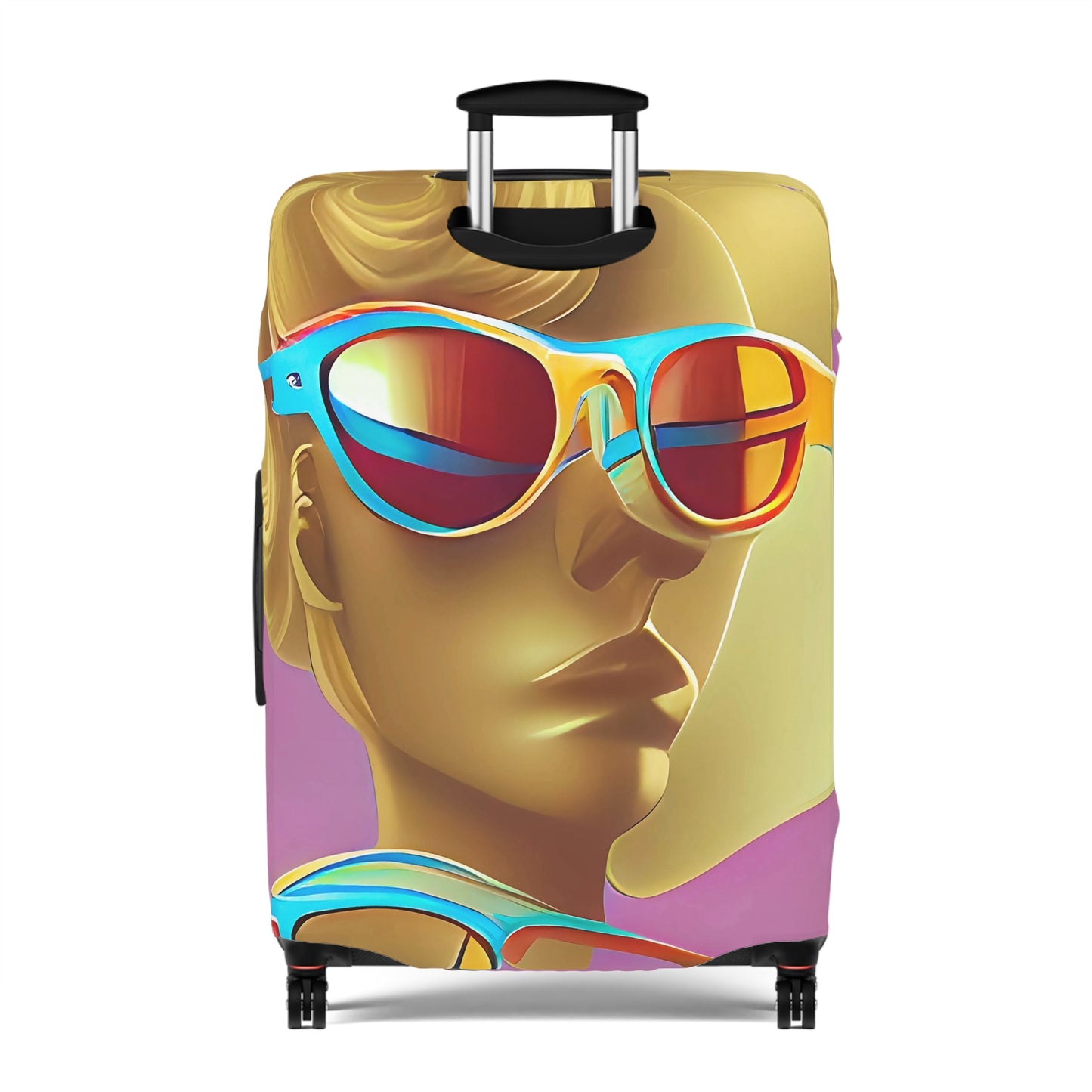 Retro Cool Pink – Protective Suitcase Cover - iSAW Company