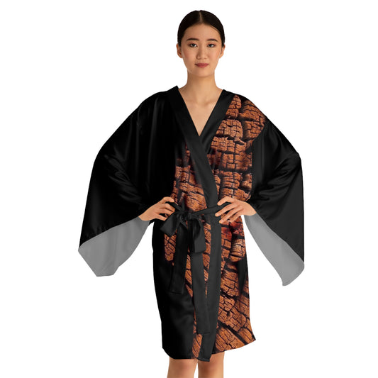 Bored Stiff - Womens Long Sleeve Kimono Robe - iSAW Company