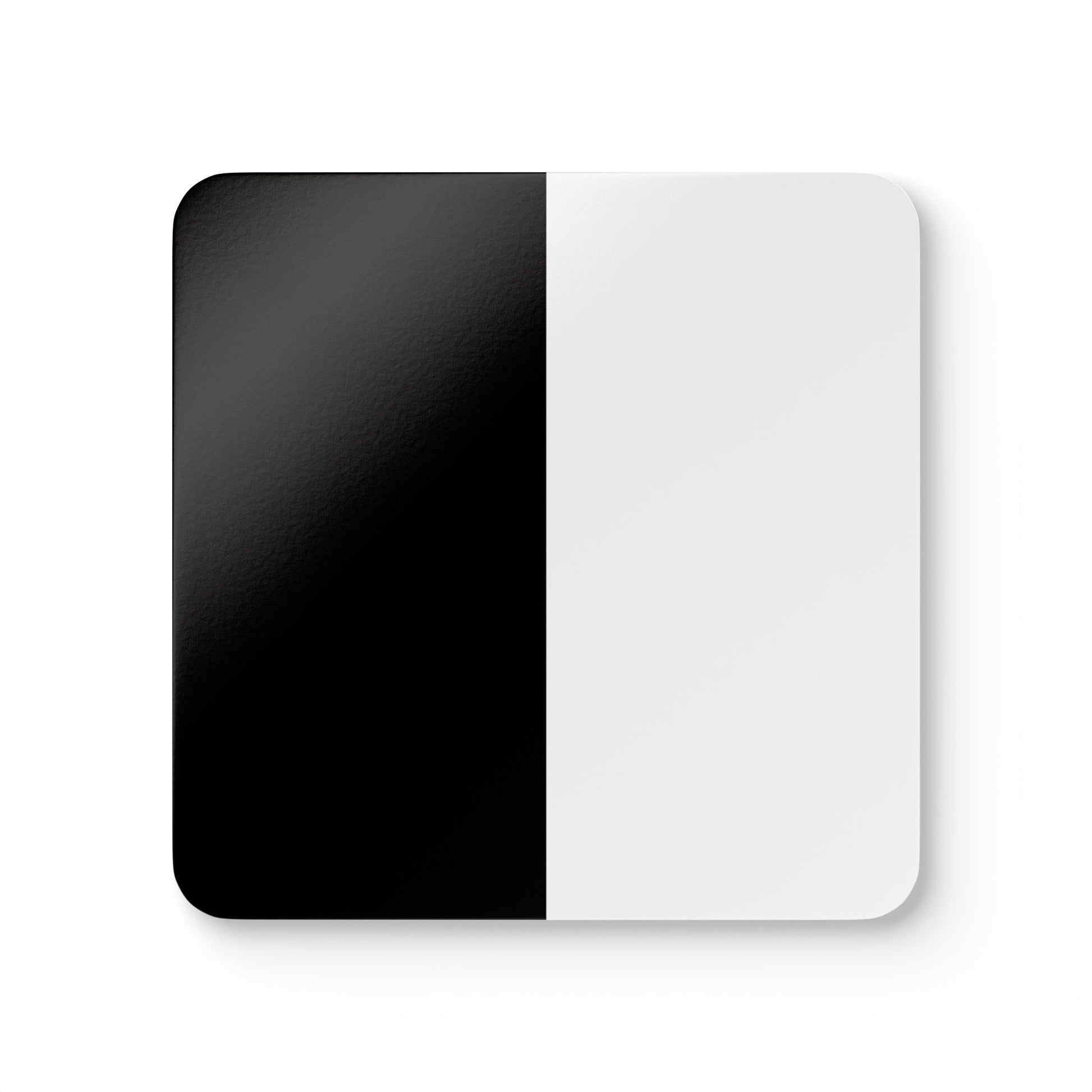 Half Black Half White - Cork Back Coaster Set - iSAW Company