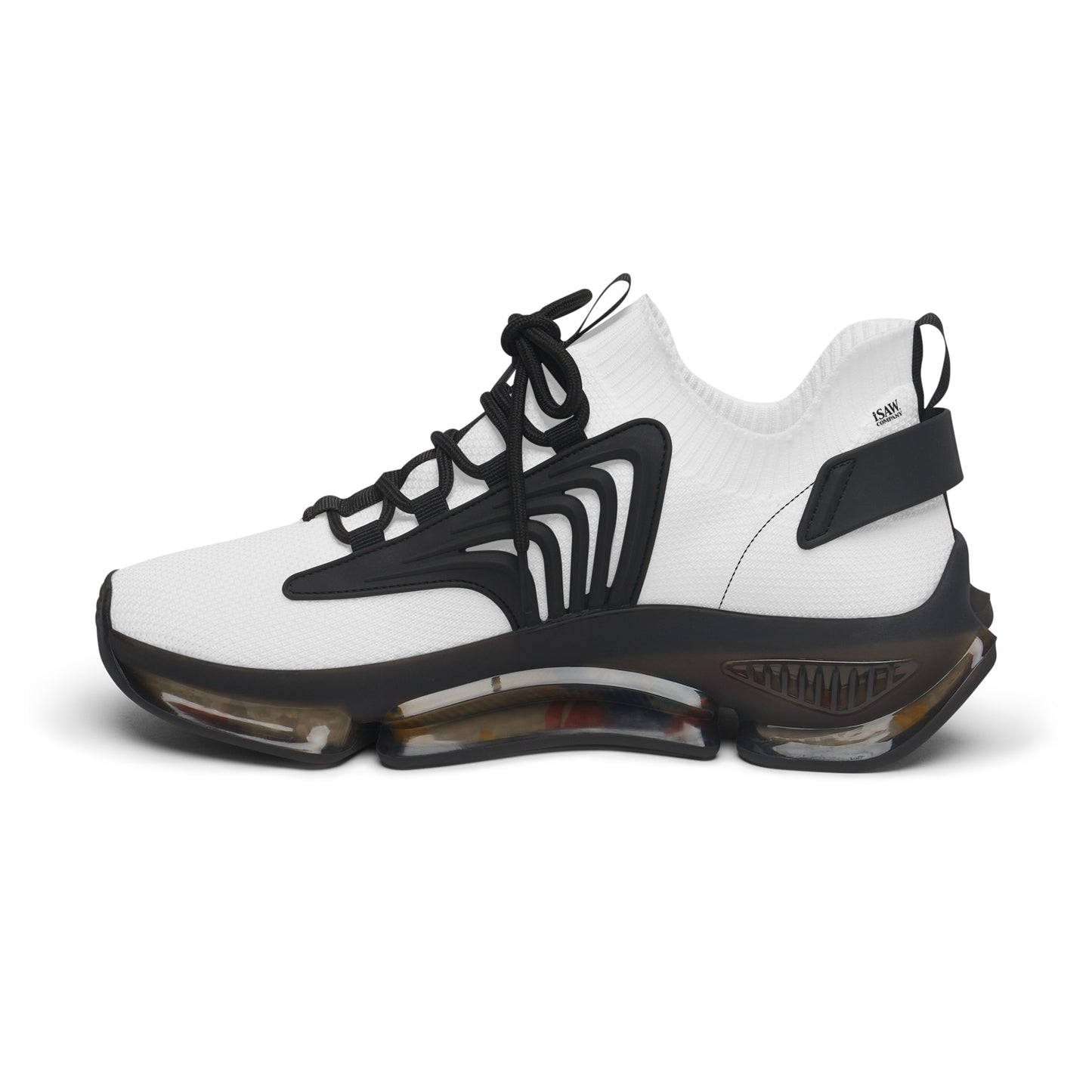 Half Black Half White - Womens Mesh Street Sneakers - iSAW Company