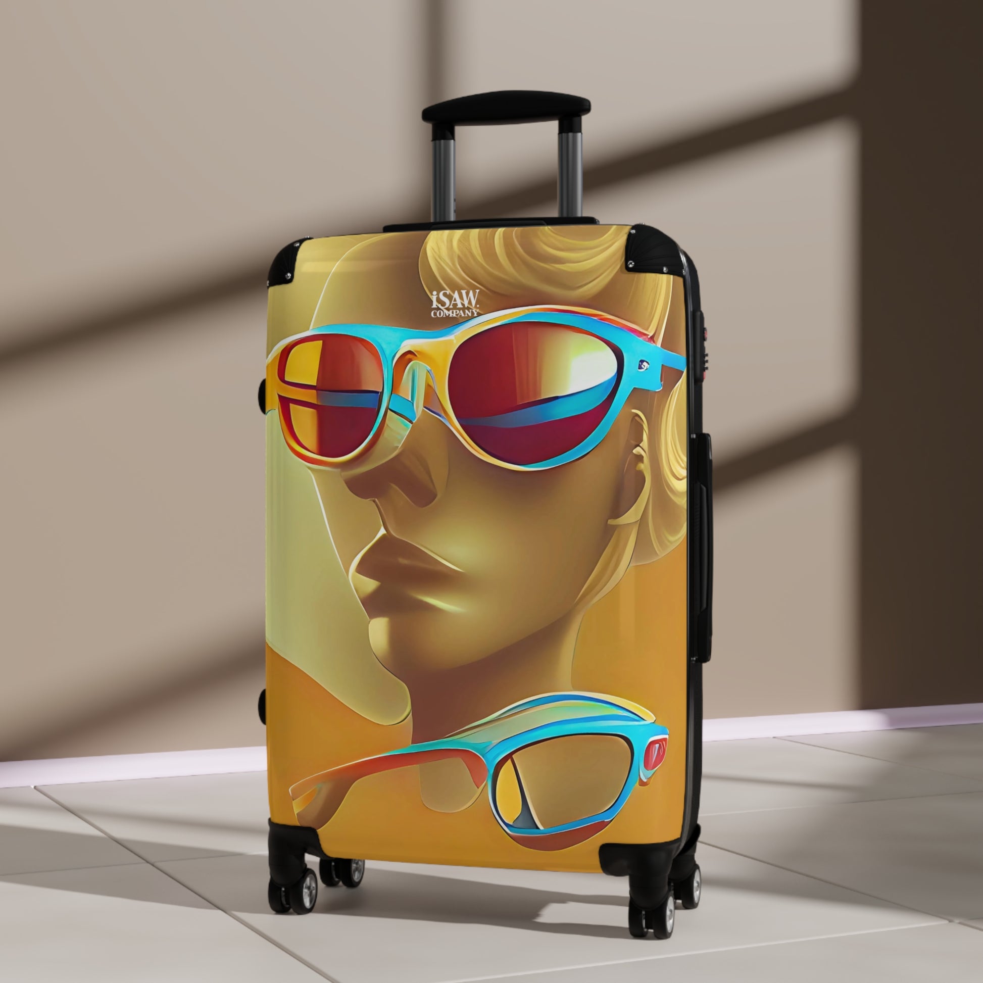 Retro Cool Orange - Hard - Shell Suitcase - iSAW Company