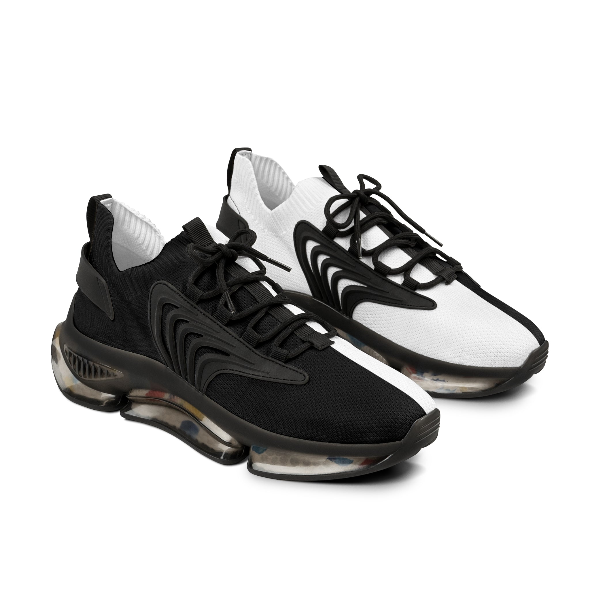 Half Black Half White - Mens Street Sneakers - iSAW Company