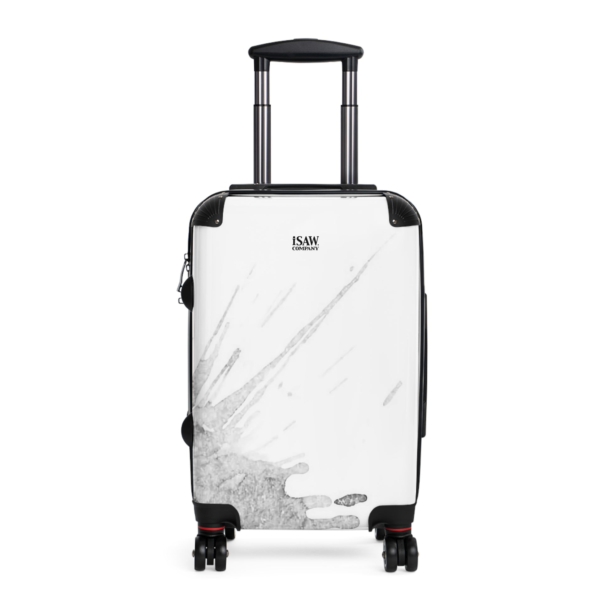 Watercolour Grey Splash - Hard - Shell Suitcase - iSAW Company