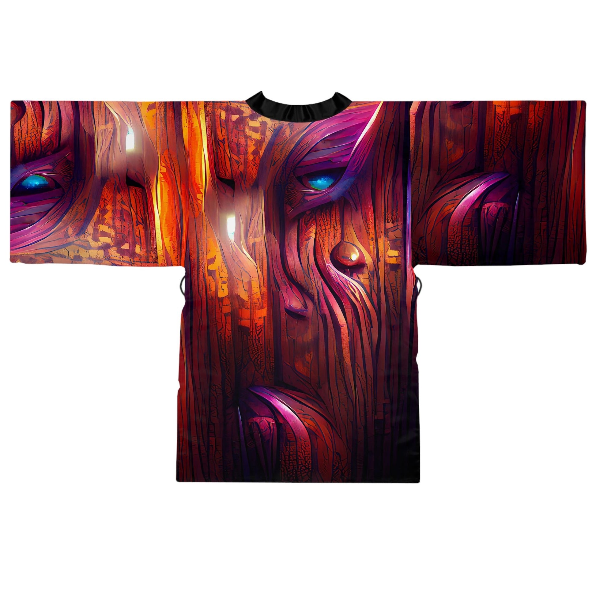 Hardwood - Womens Long Sleeve Kimono Robe - iSAW Company