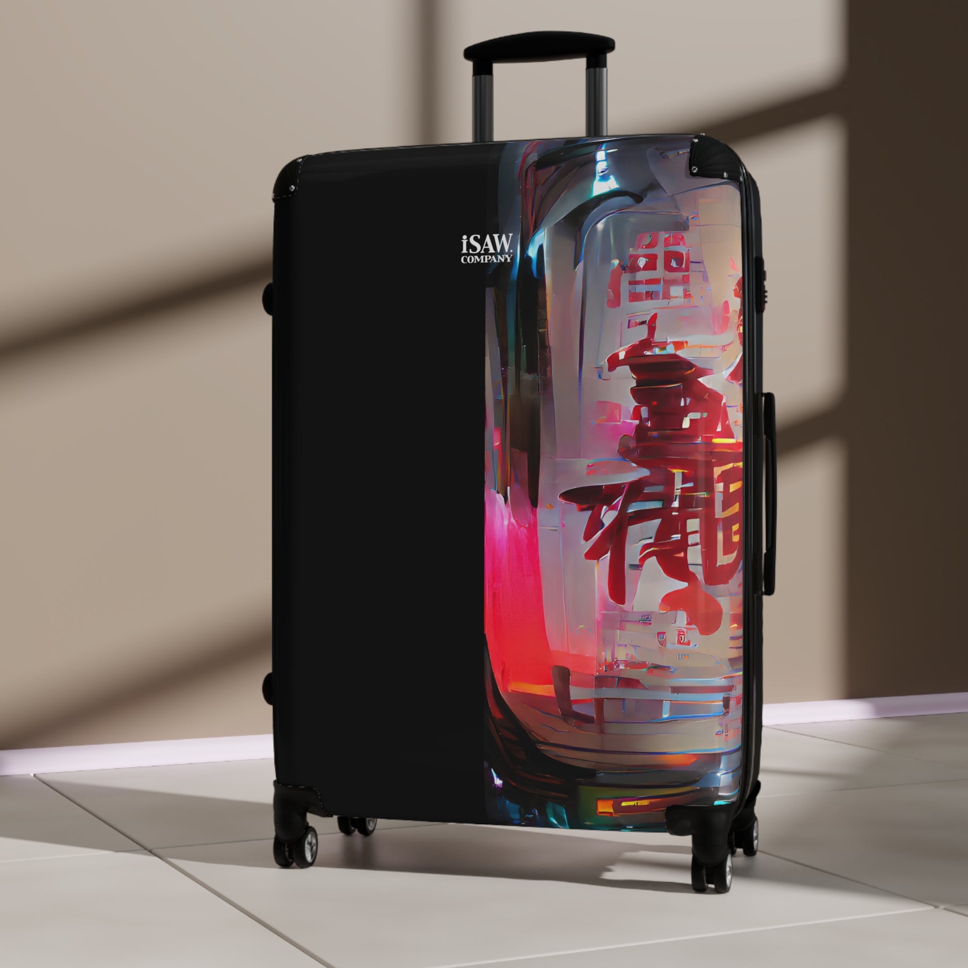 Half Black Half Báijiǔ - Hard - Shell Suitcase - iSAW Company