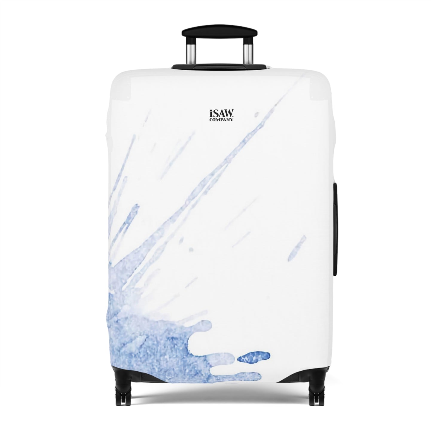 Watercolour Blue Splash – Protective Suitcase Cover - iSAW Company