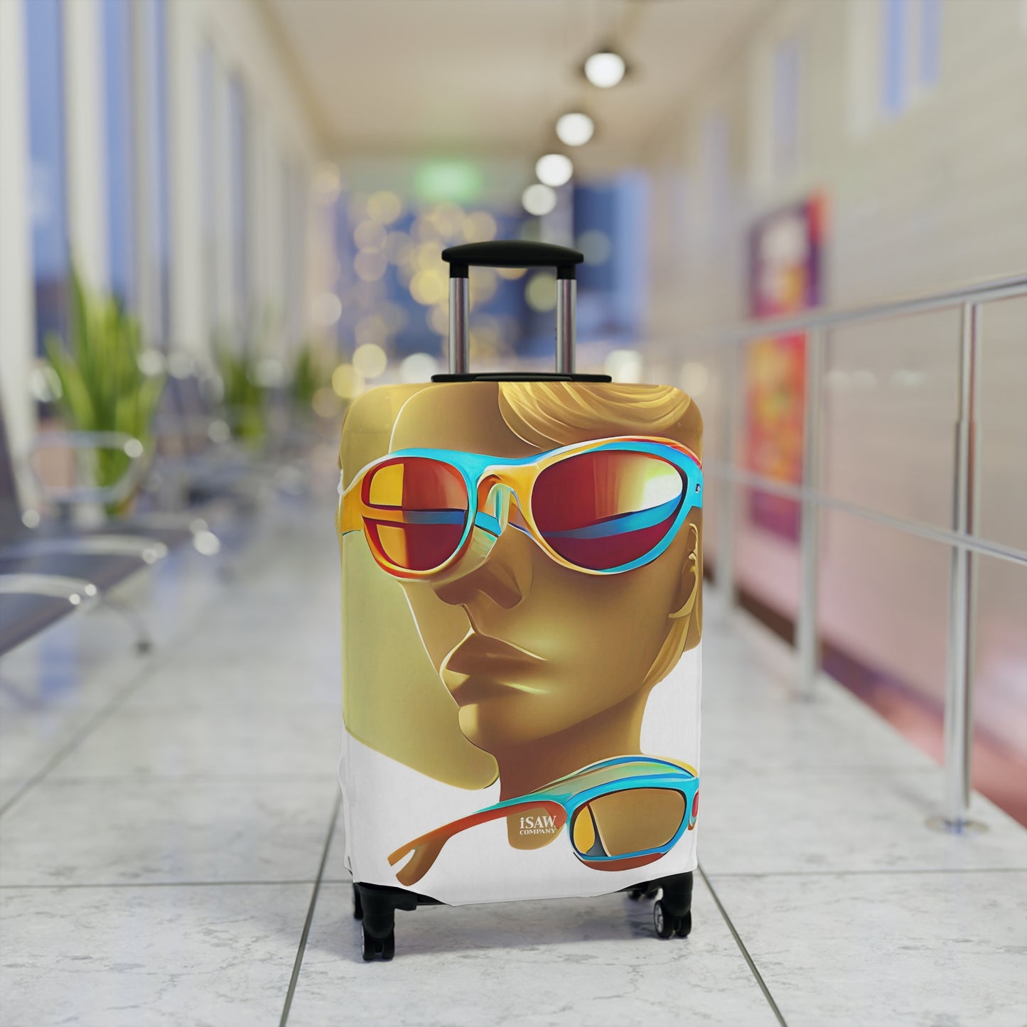 Retro Cool White – Protective Suitcase Cover - iSAW Company