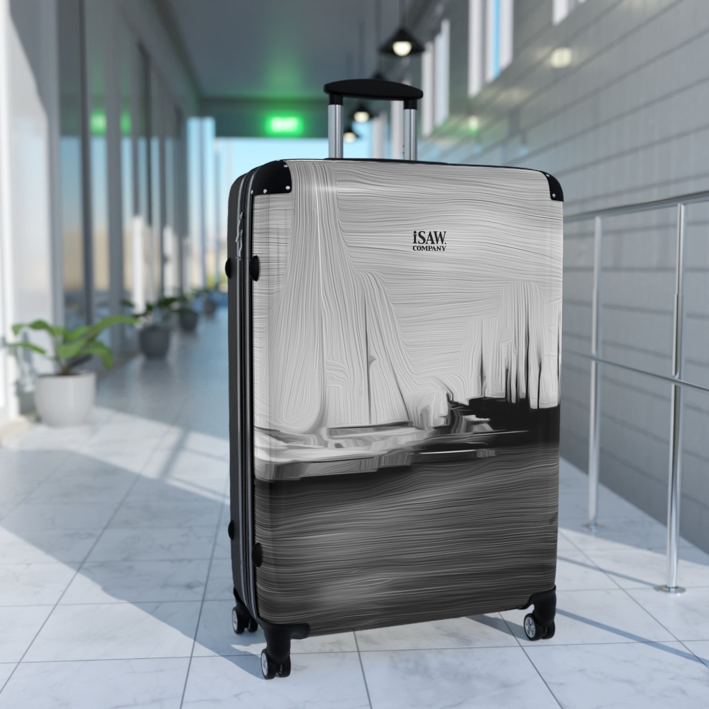 The Sleeping Yachts (at Night) - Hard - Shell Suitcase - iSAW Company