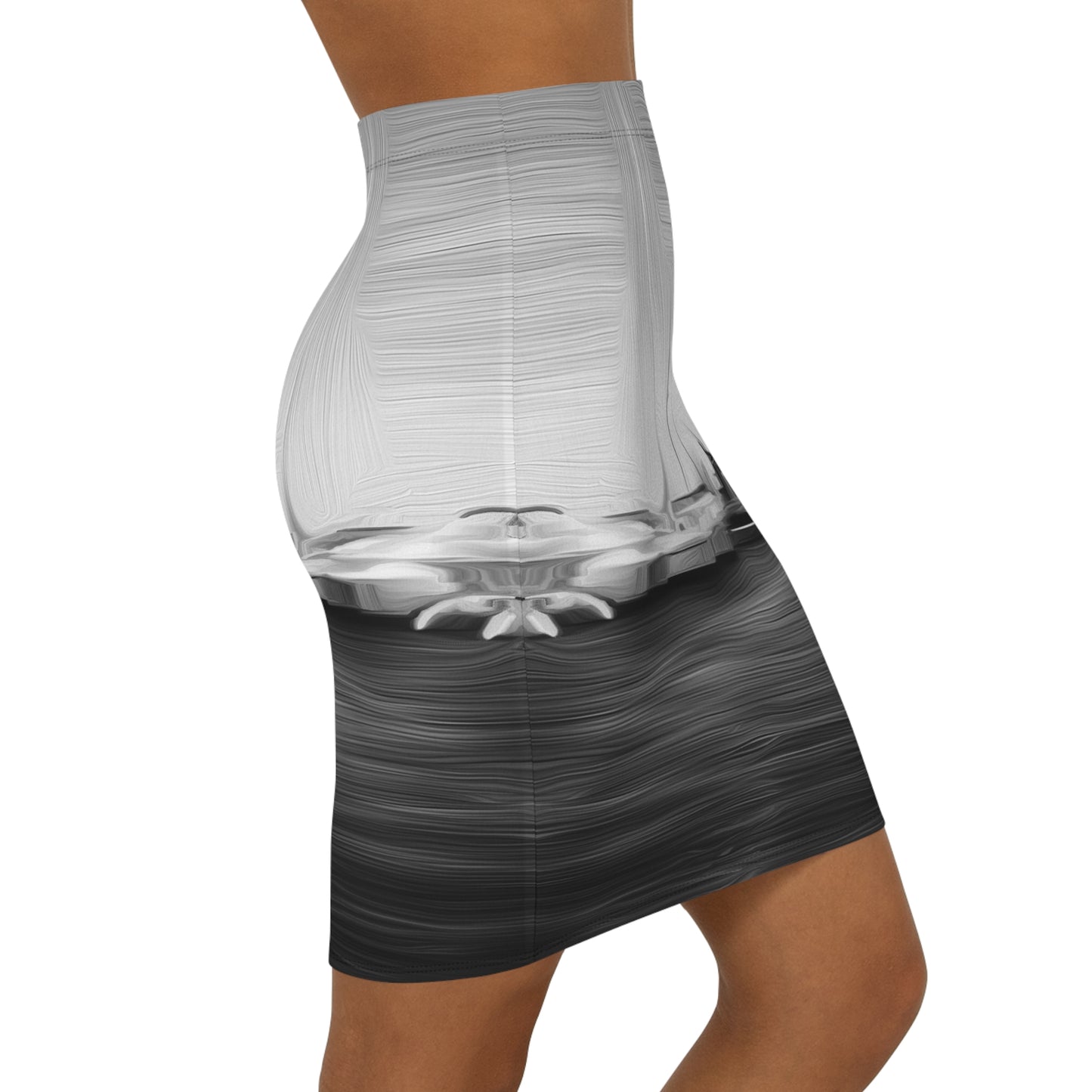 The Sleeping Yachts (at Night) - Womens Pencil Skirt - iSAW Company