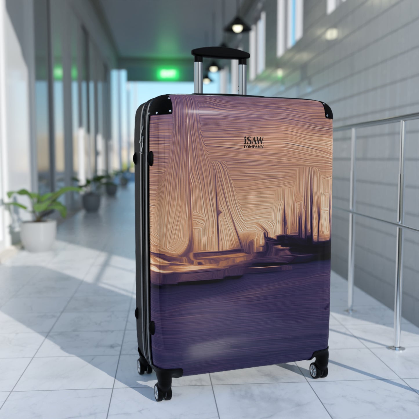 The Sleeping Yachts (at Sunset) - Hard - Shell Suitcase - iSAW Company