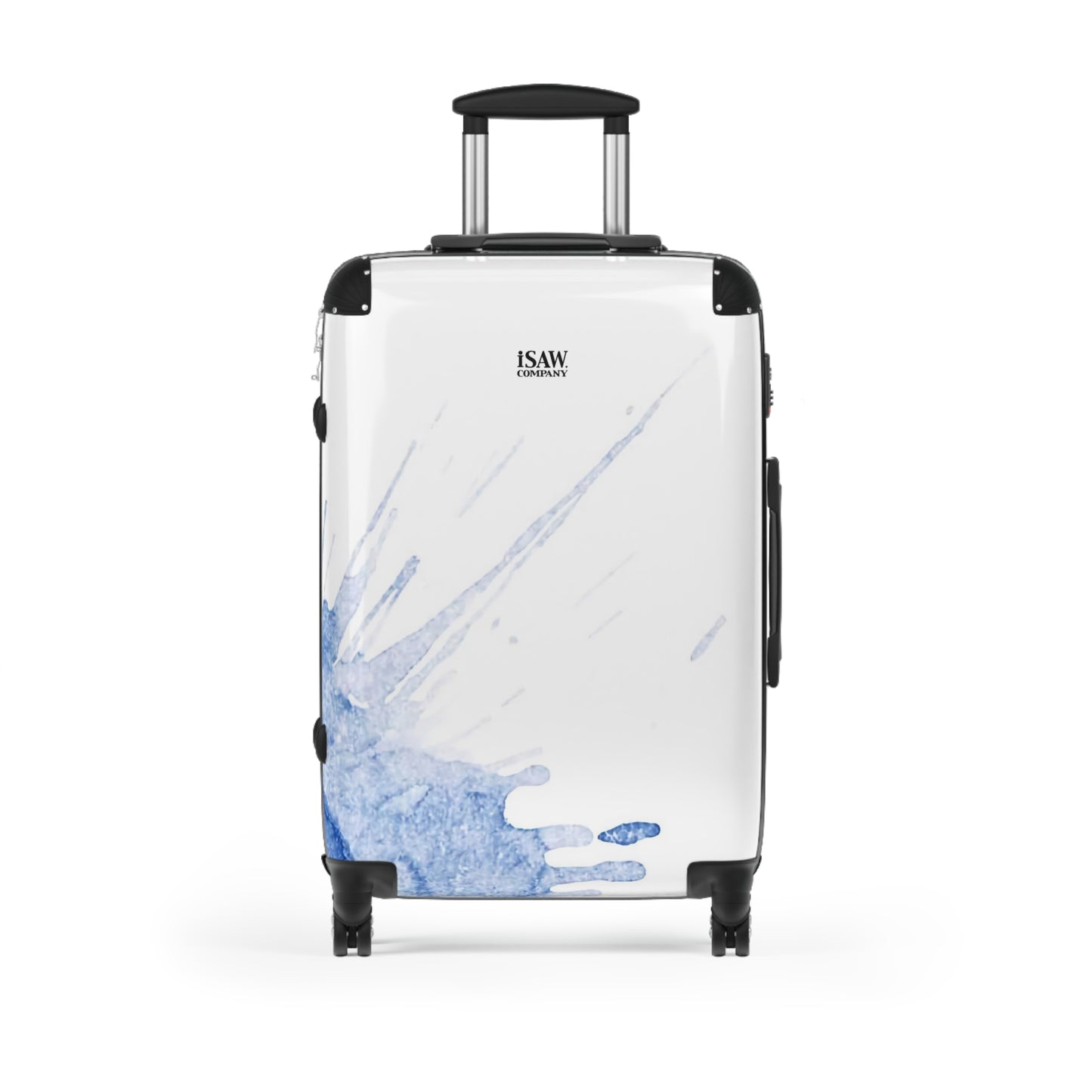 Watercolour Blue Splash - Hard - Shell Suitcase - iSAW Company