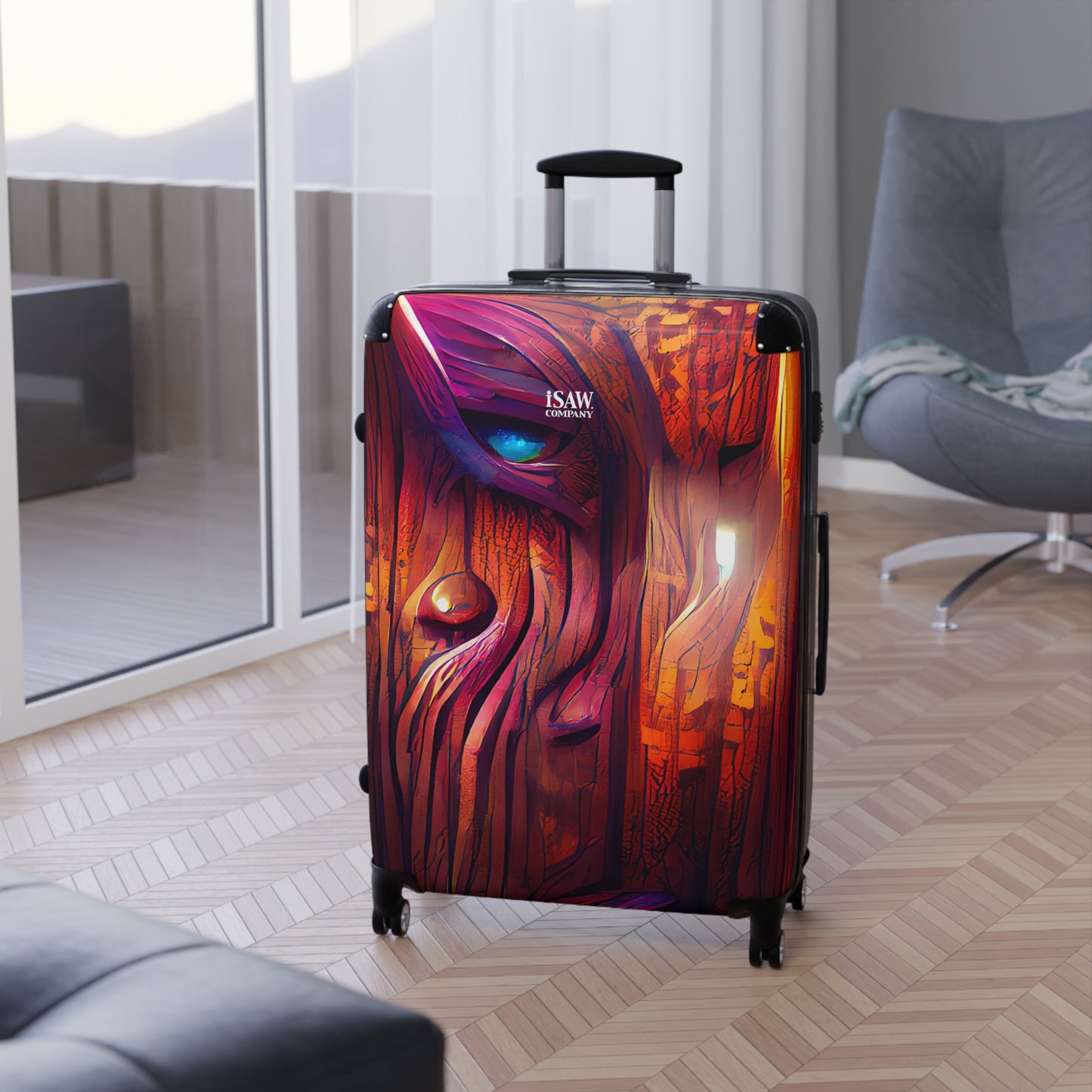 Hardwood - Hard - Shell Suitcase - iSAW Company